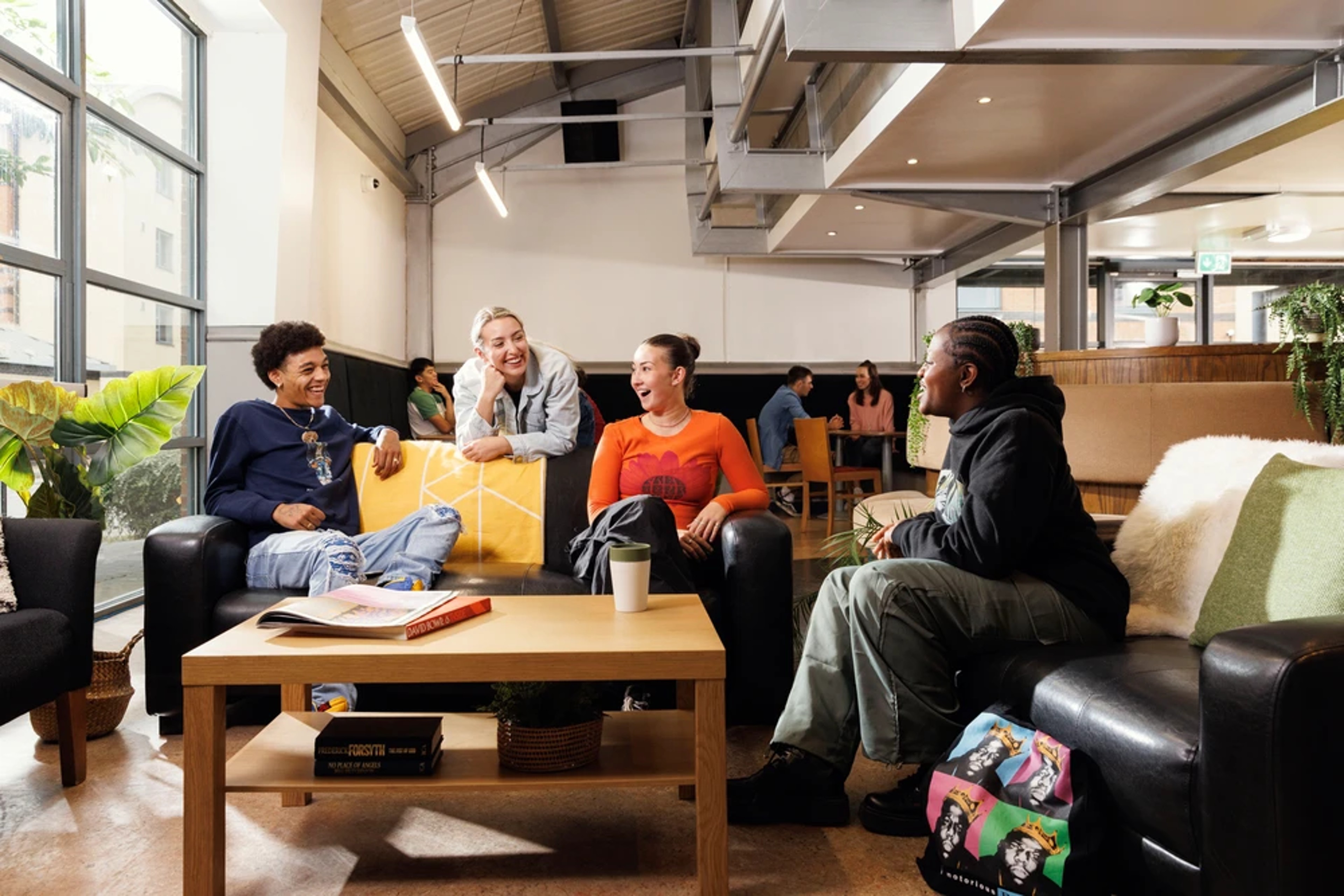 Students in the common room