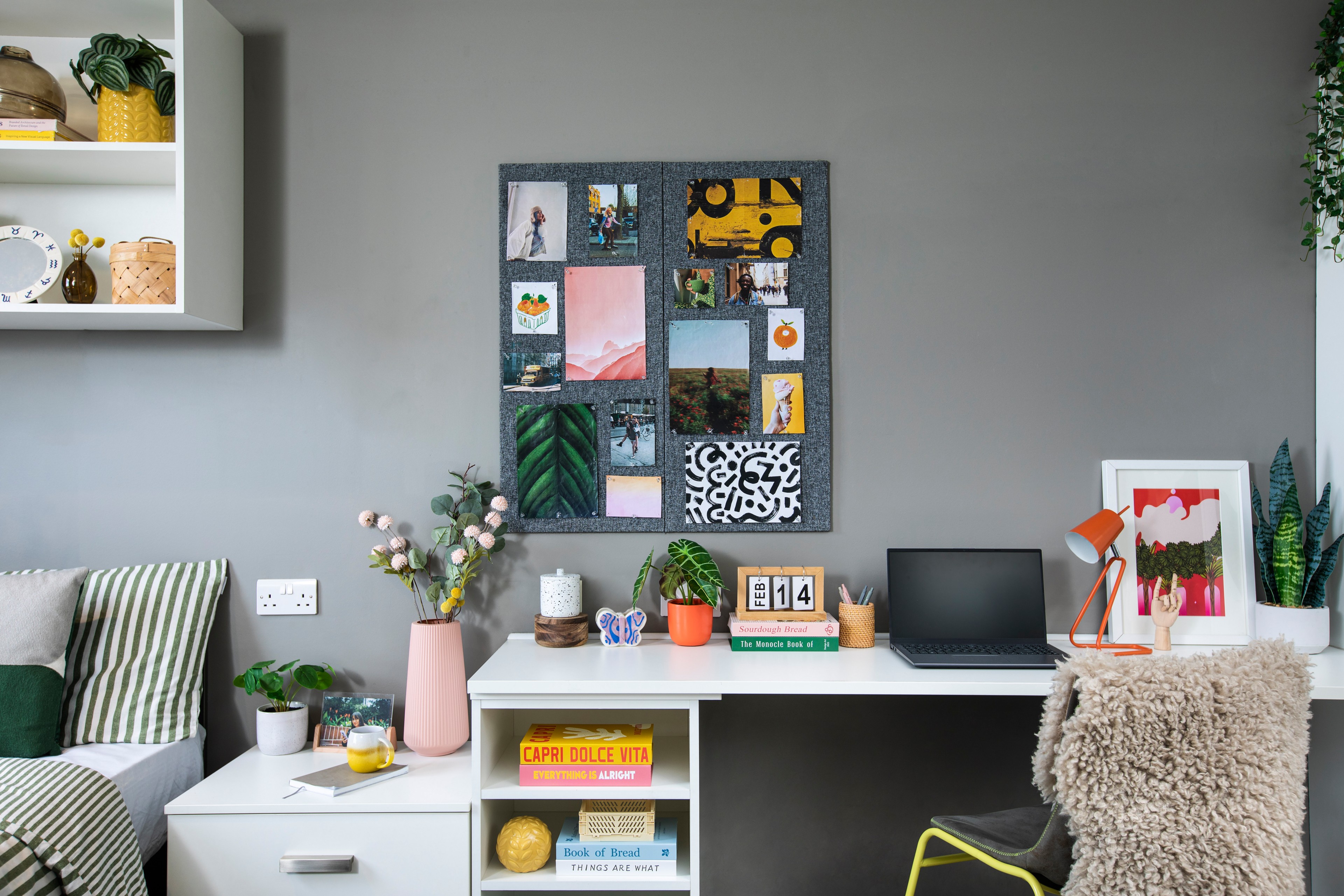 Study space in a premium studio room