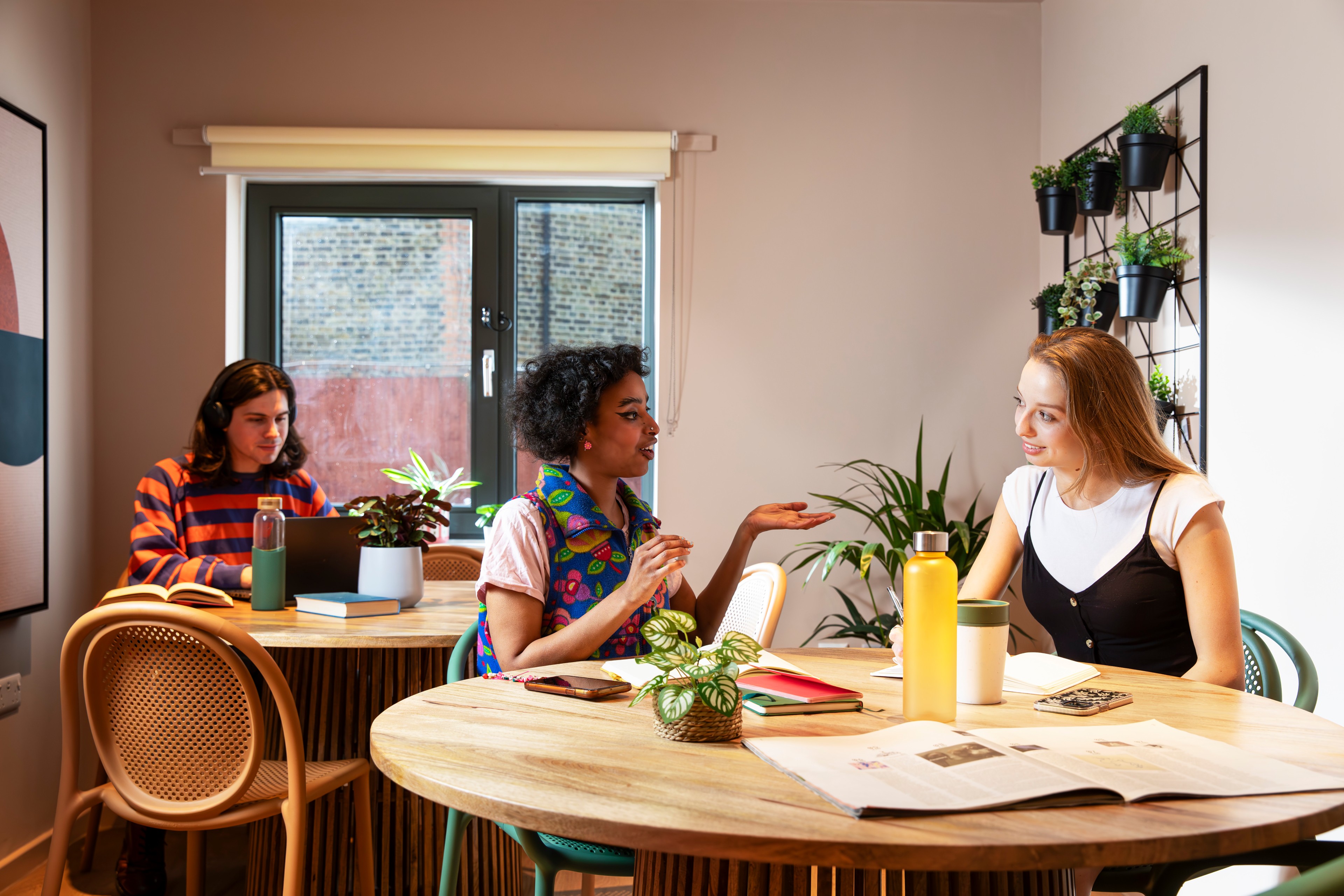 Students in the meeting room