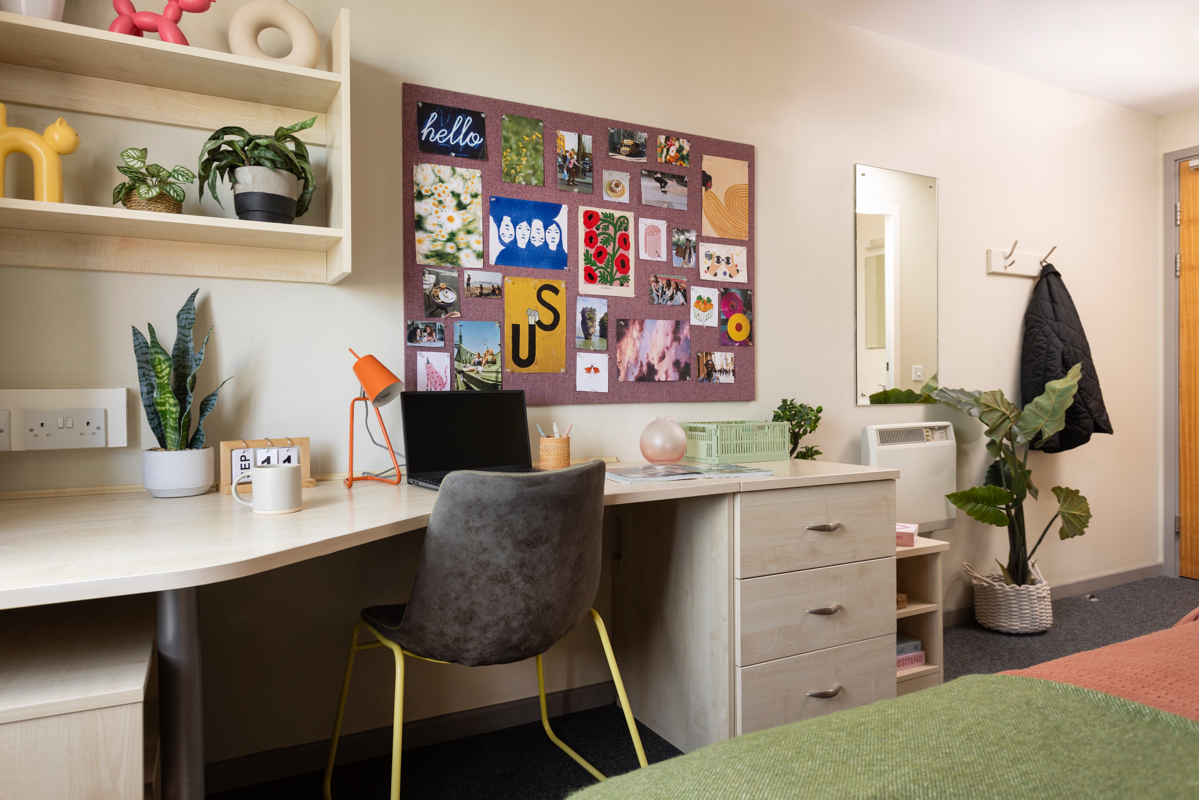 Study area in an Ensuite room