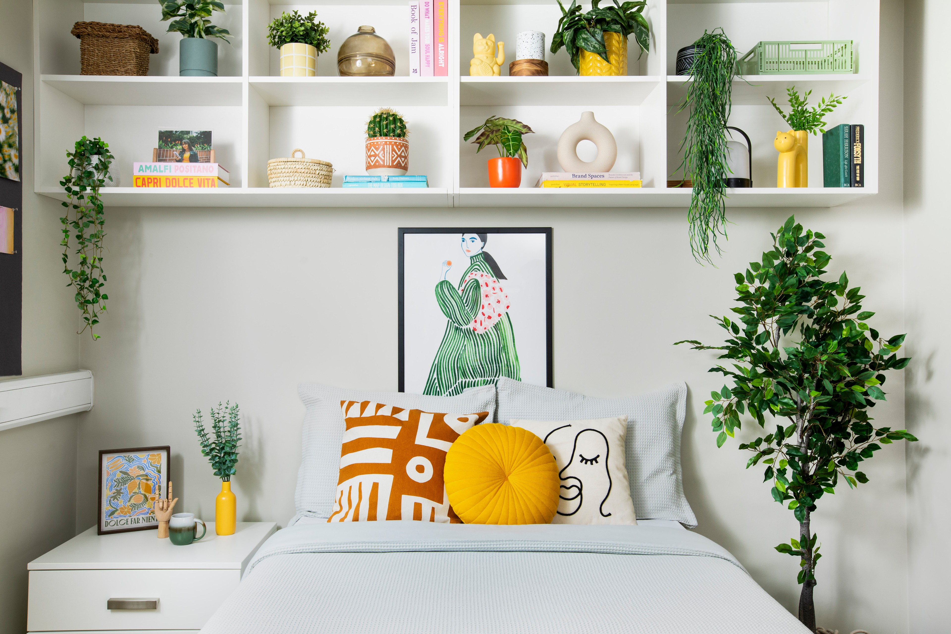 Bed area in a premium ensuite room