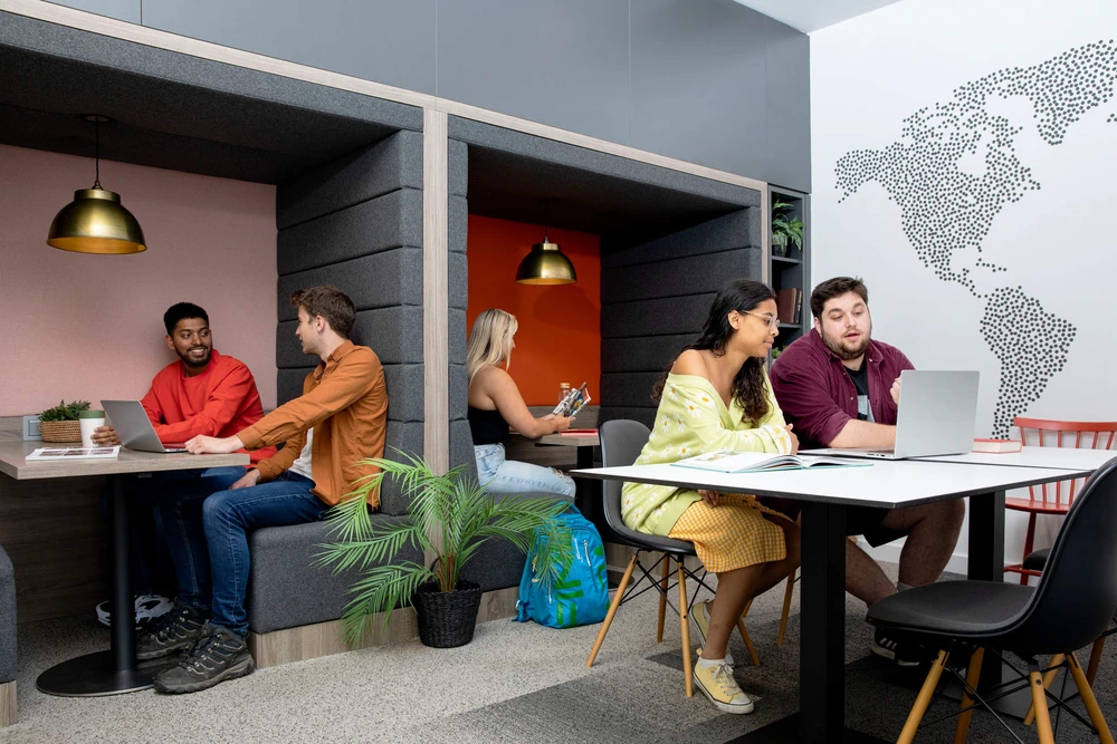 Students in study area