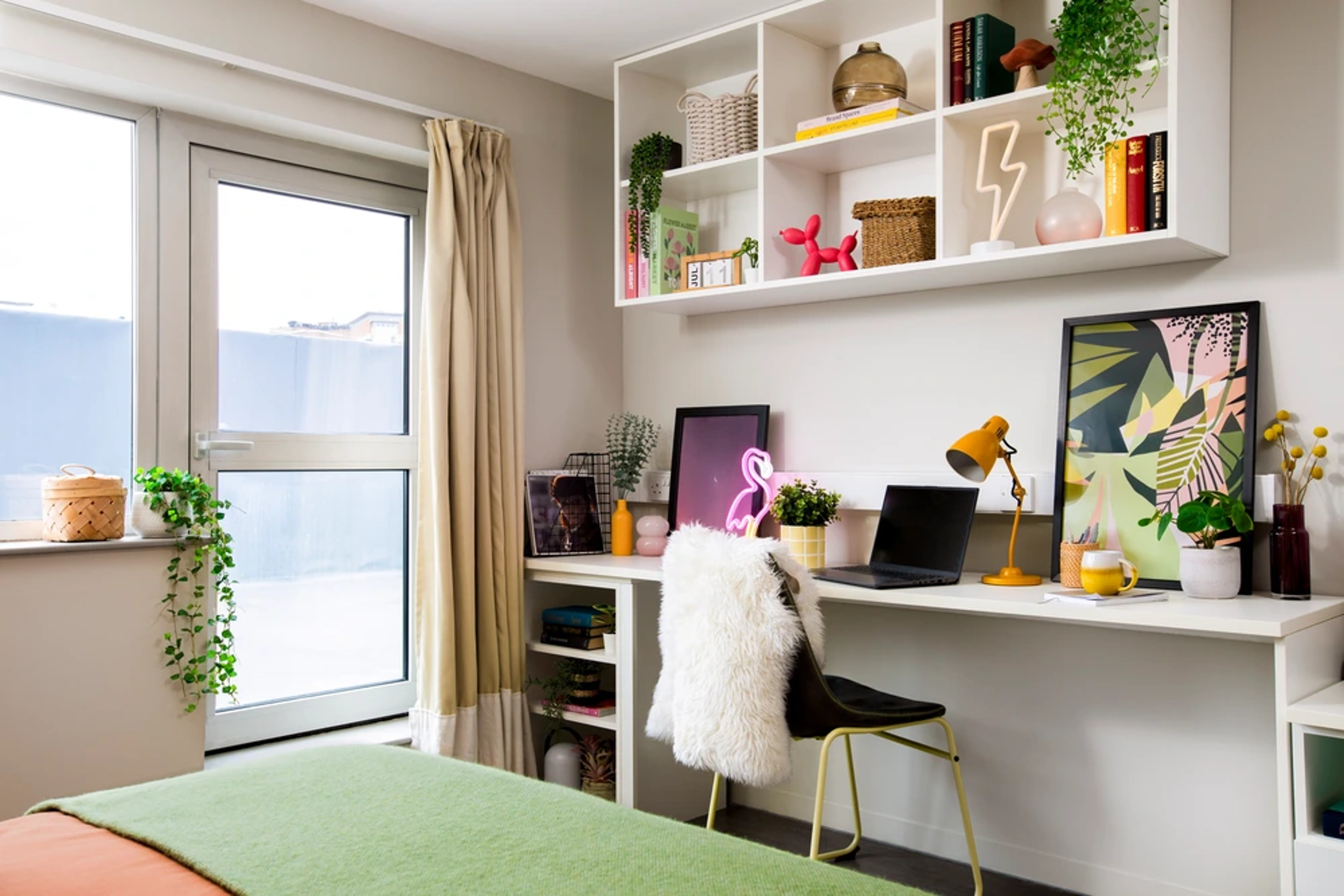 Study space in a One Bedroom Flat