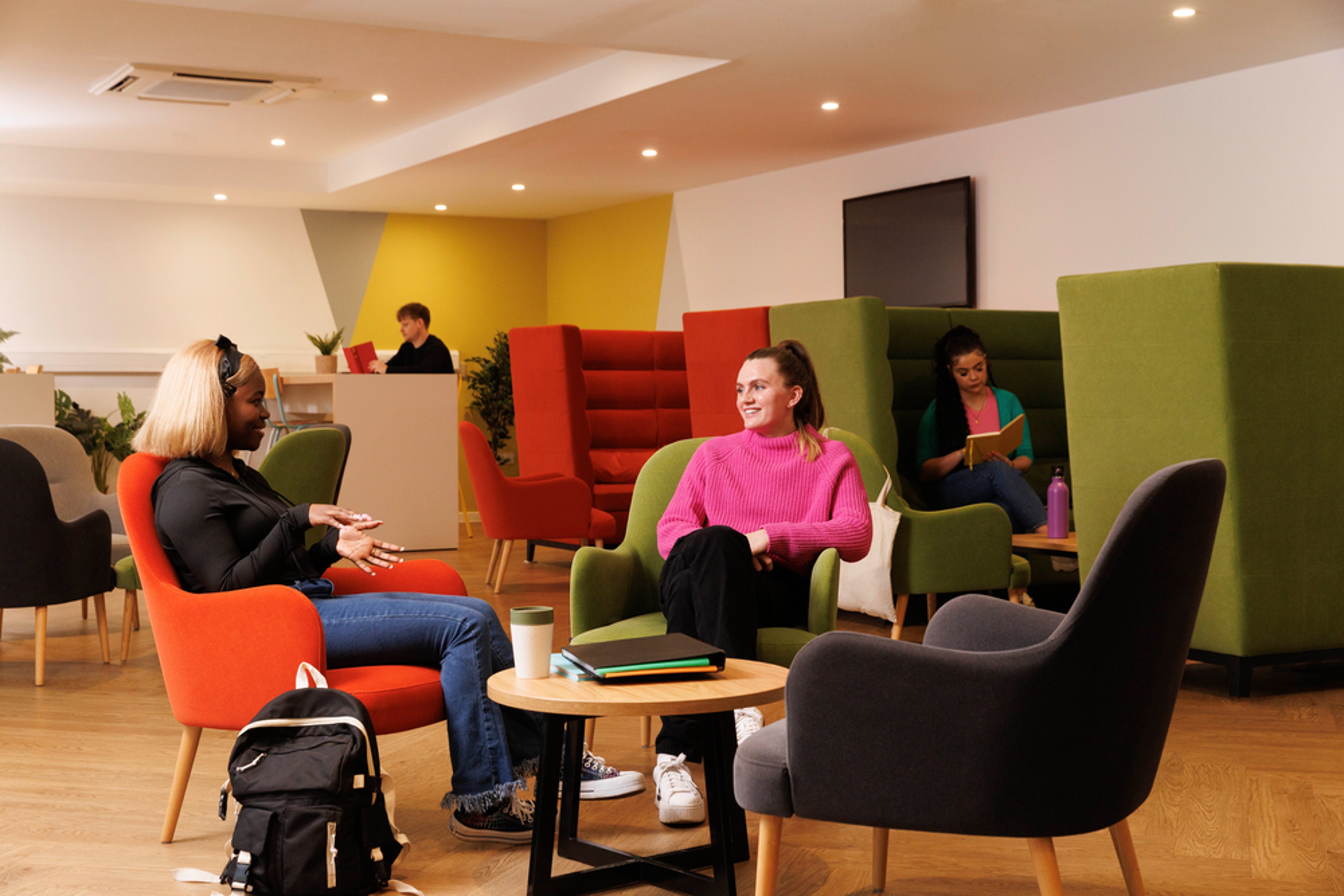 Students in the study area