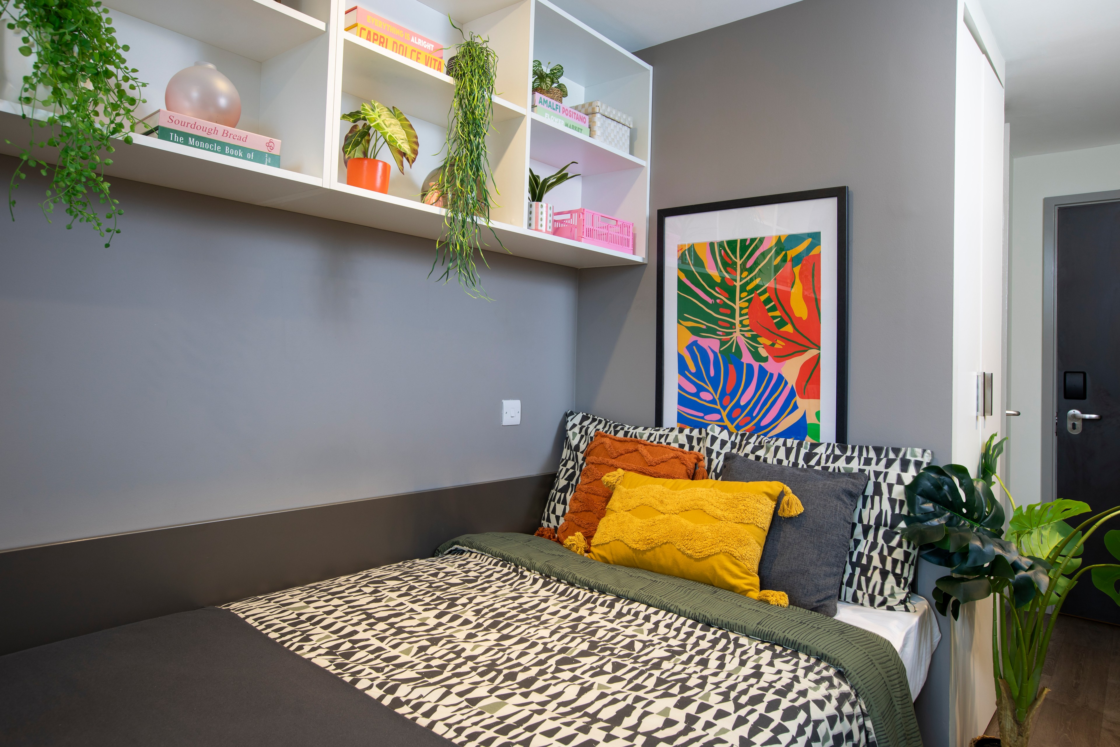 Bed area in an en-suite room