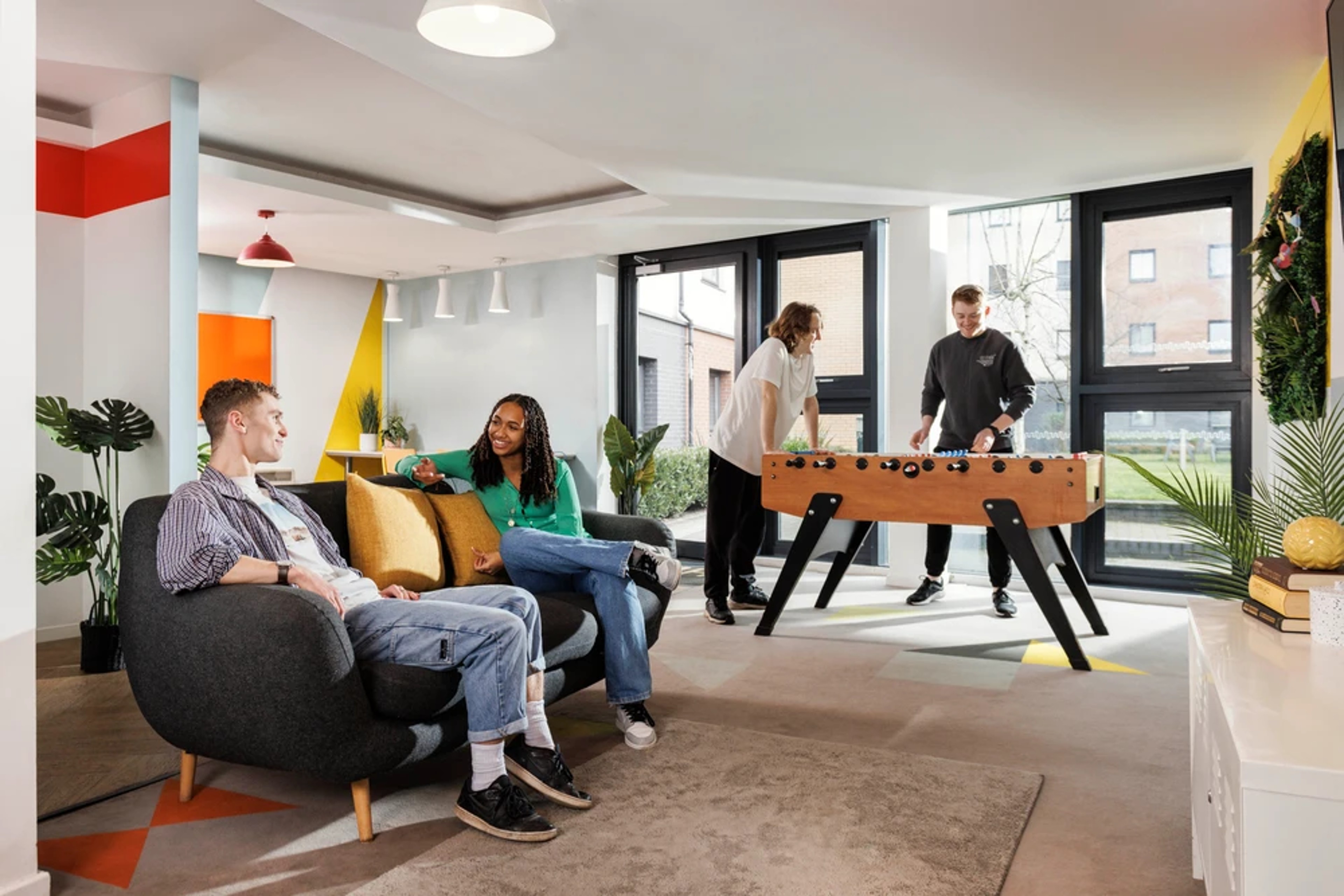 Students in the common area