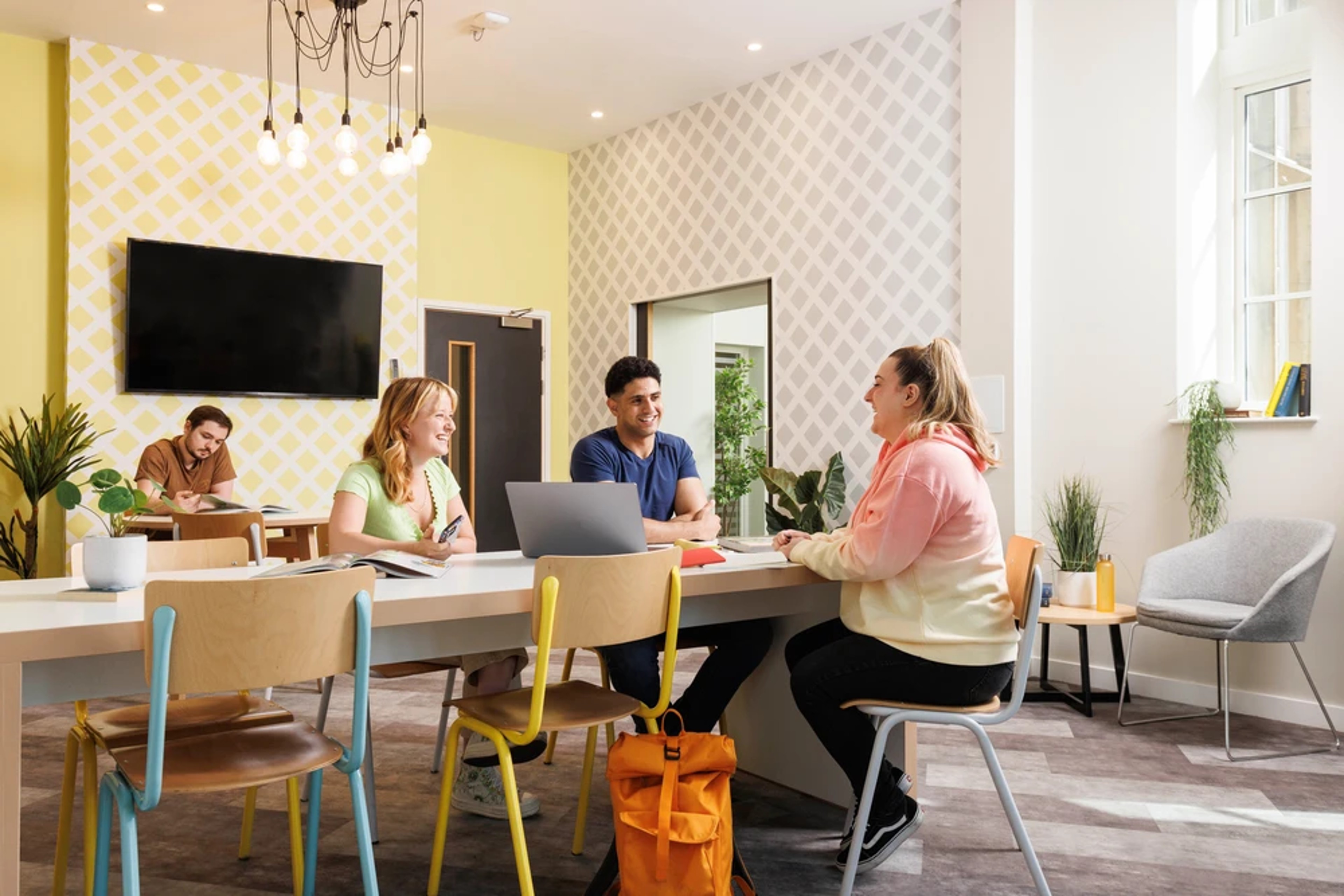 Students in the study area