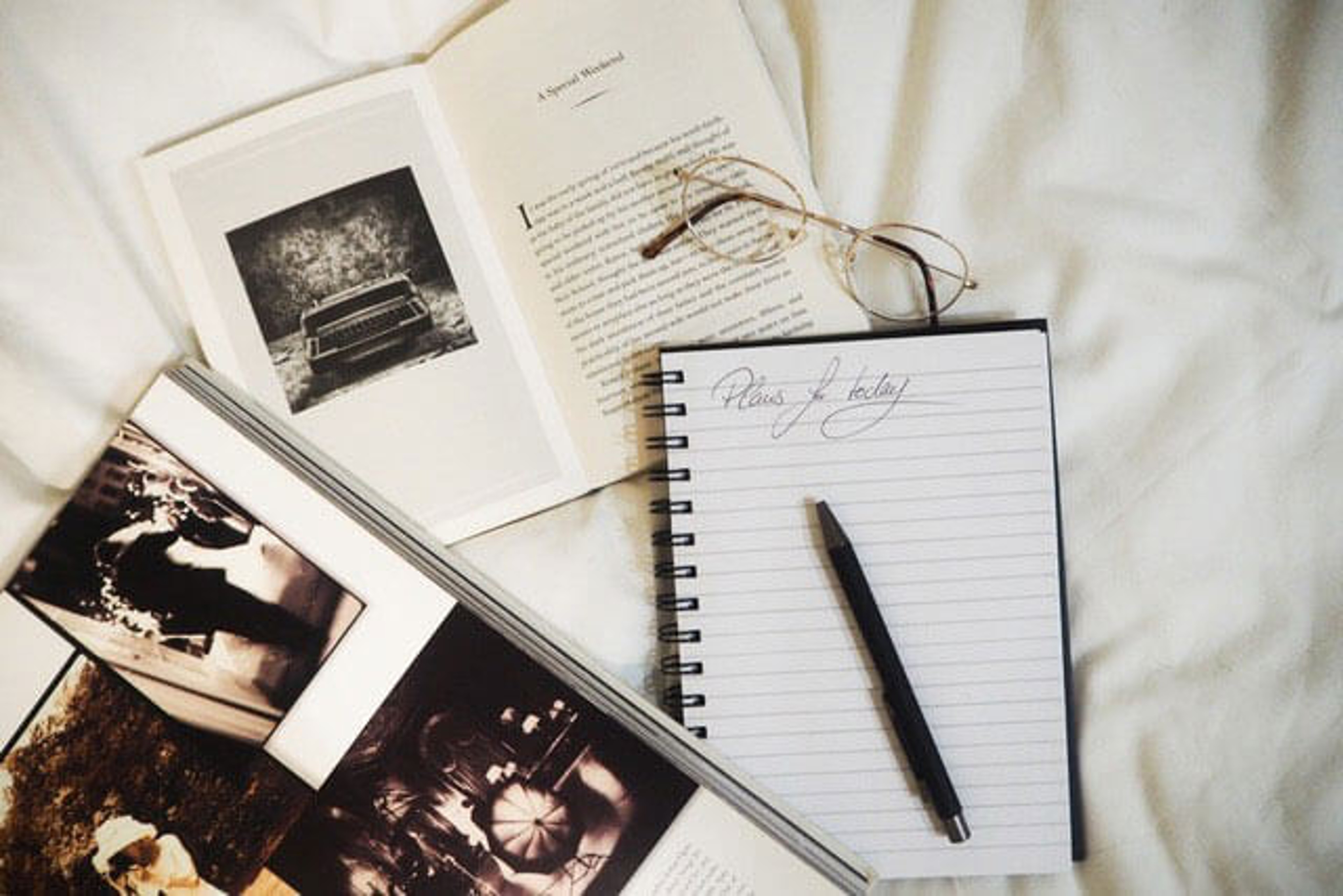 Notepads and writing