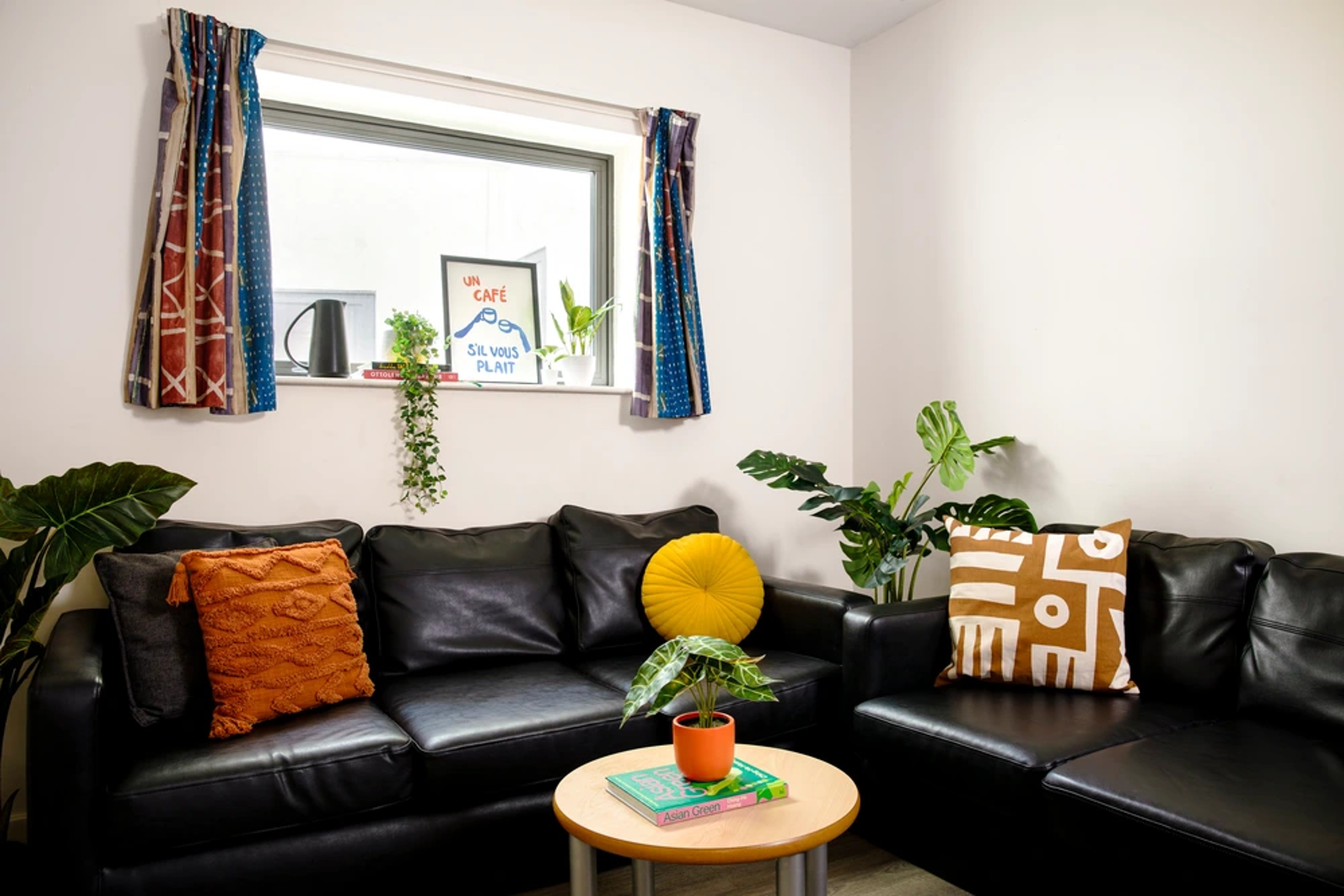 Seating area in shared kitchen
