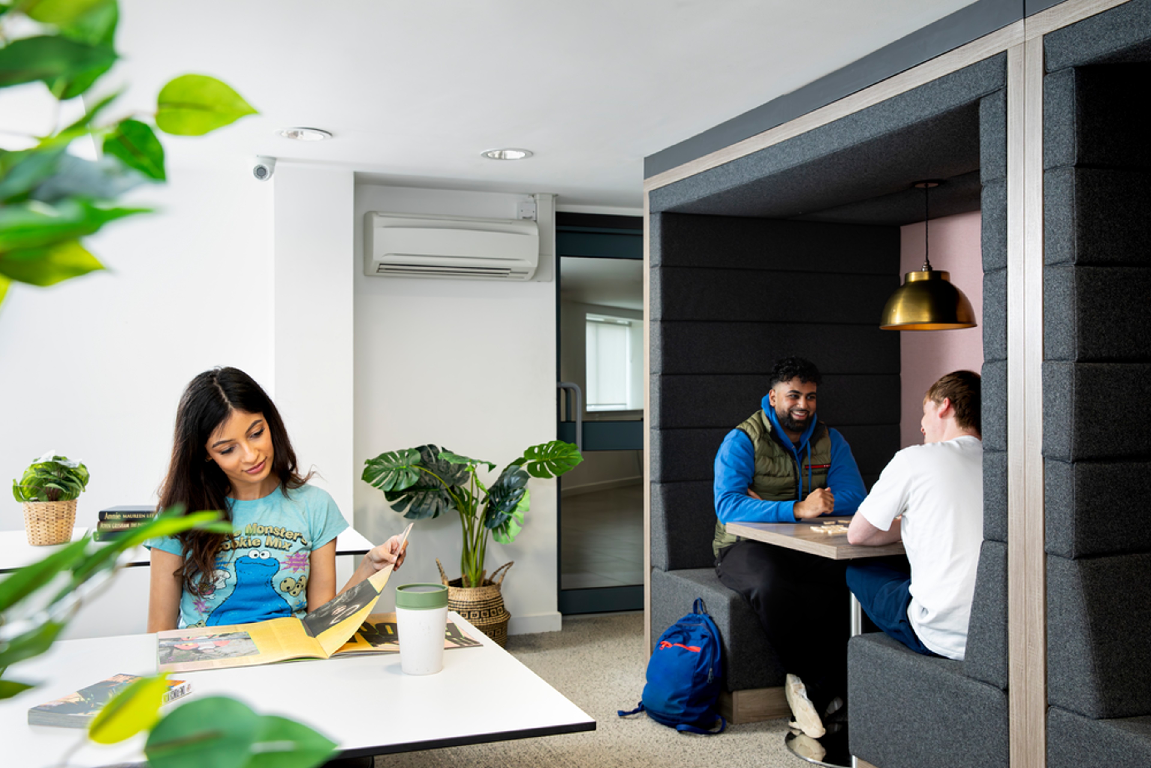 Students in the study area