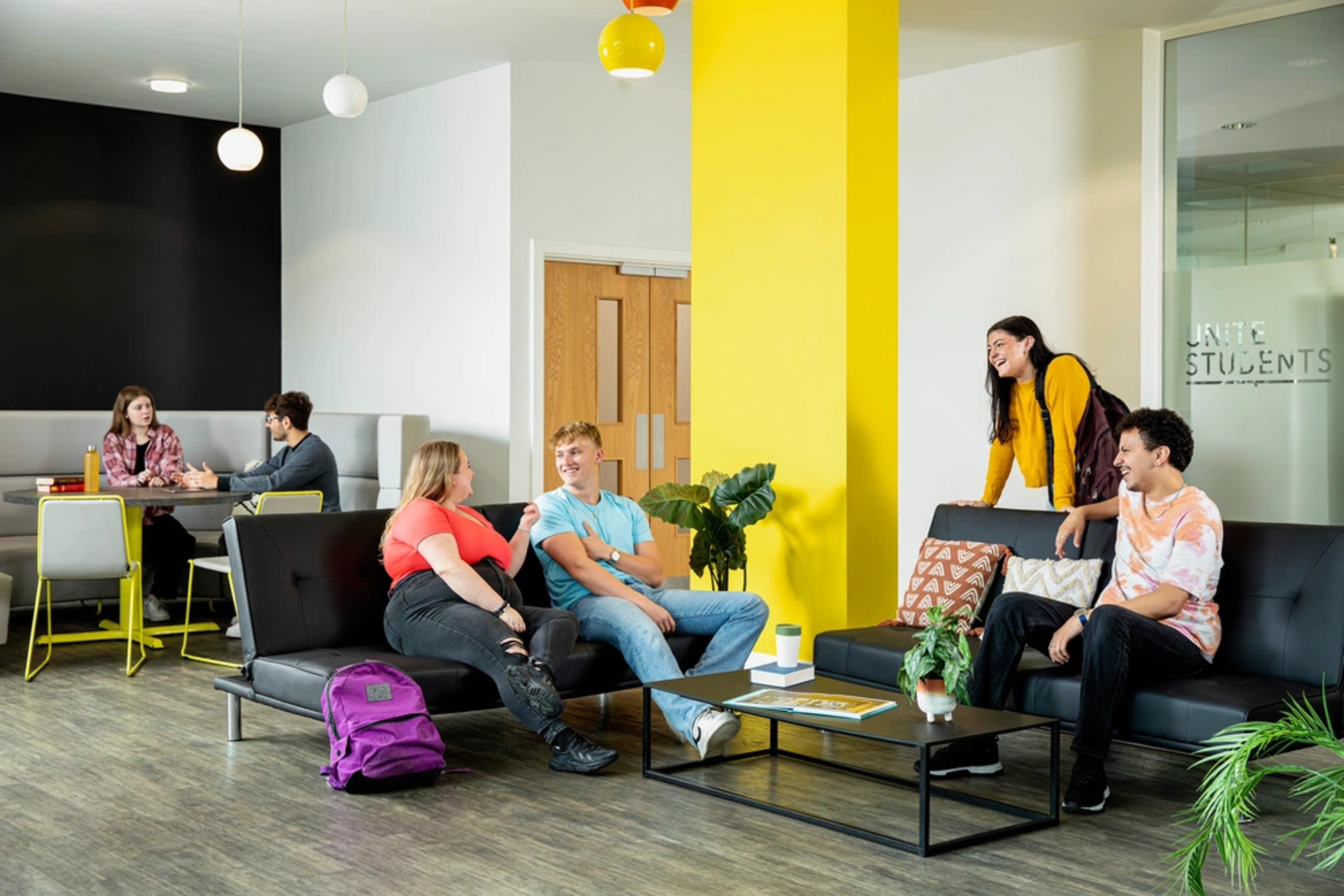 Students in the common room