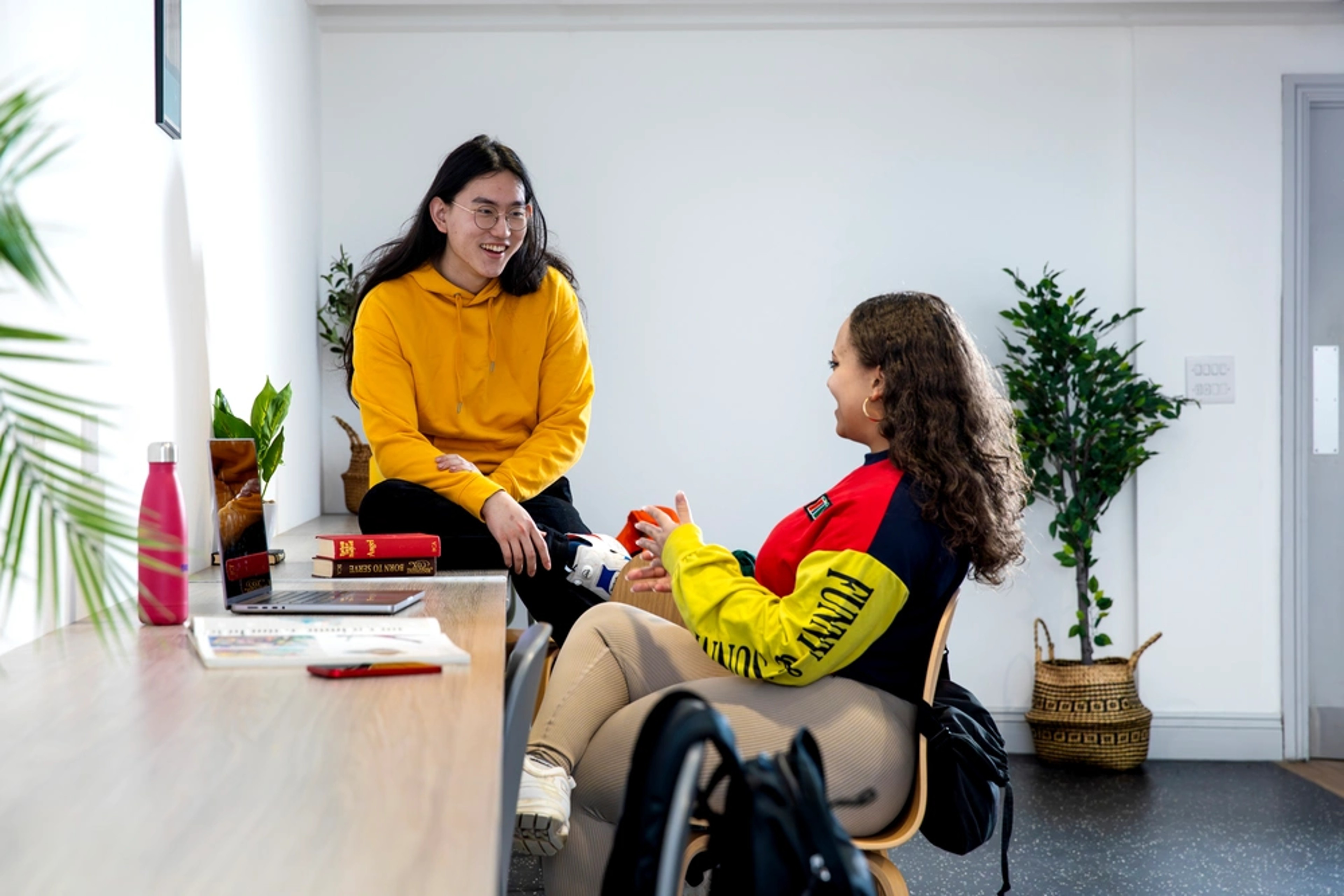 Students in study area at Marketgate