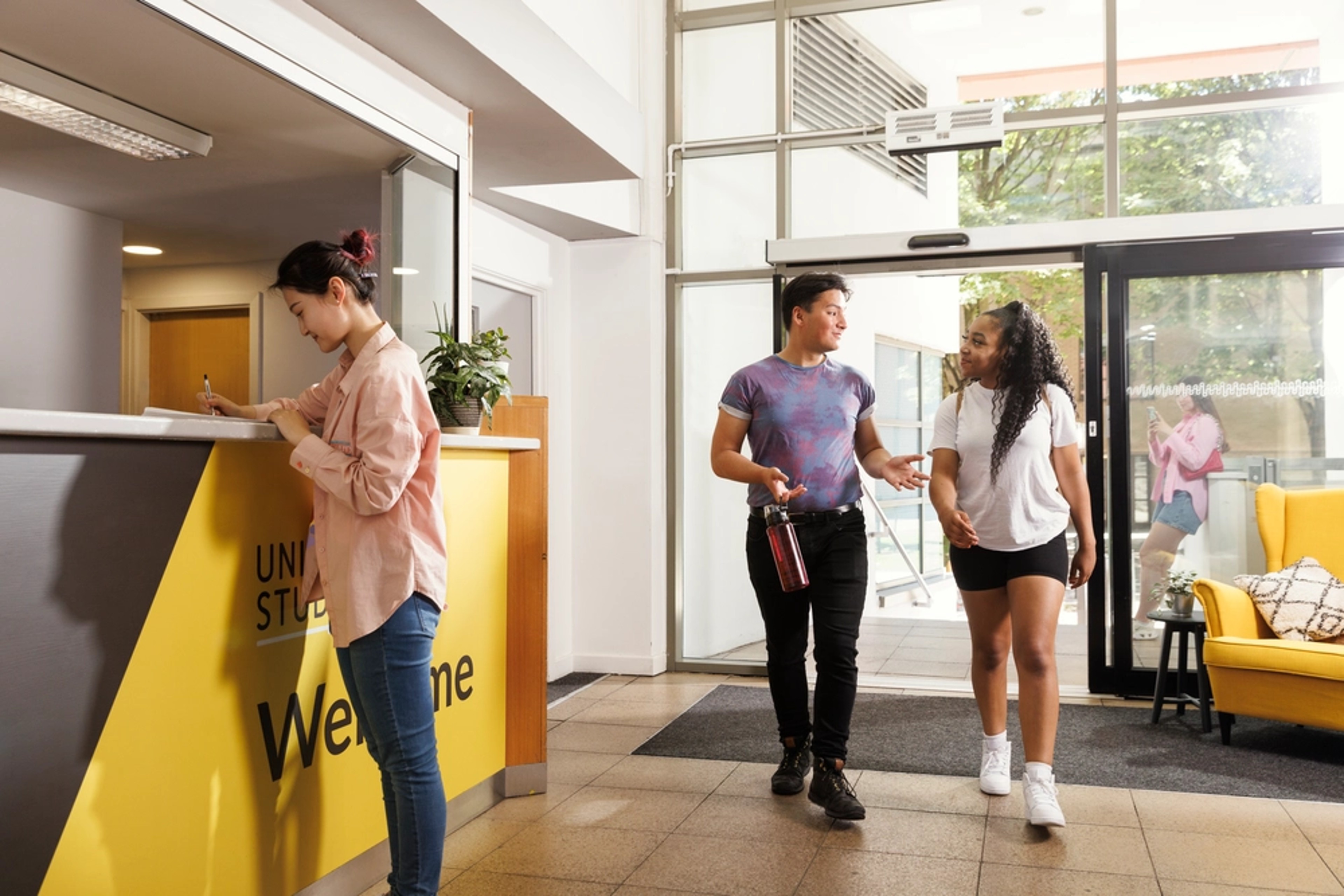 Students in reception
