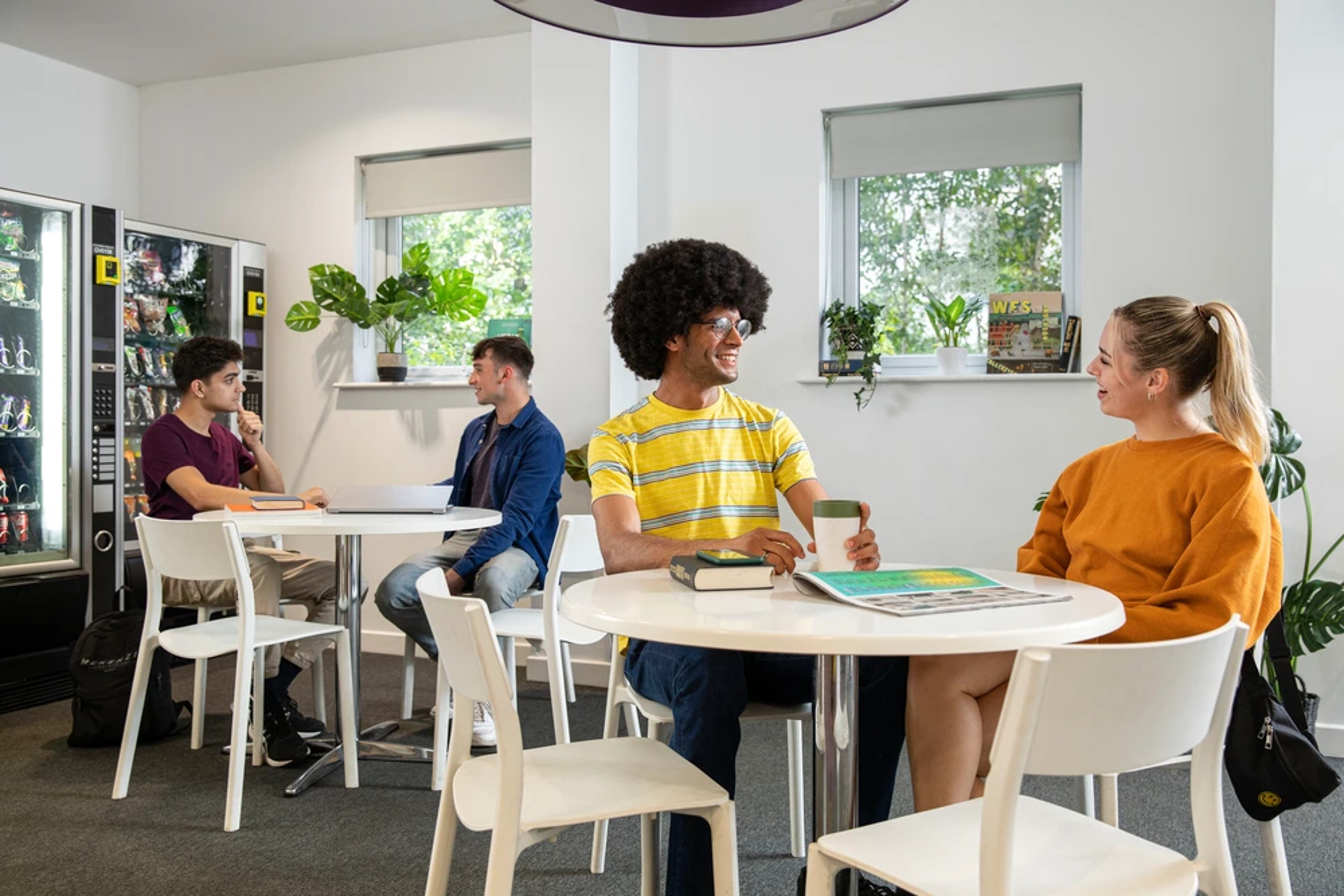 Students in study area