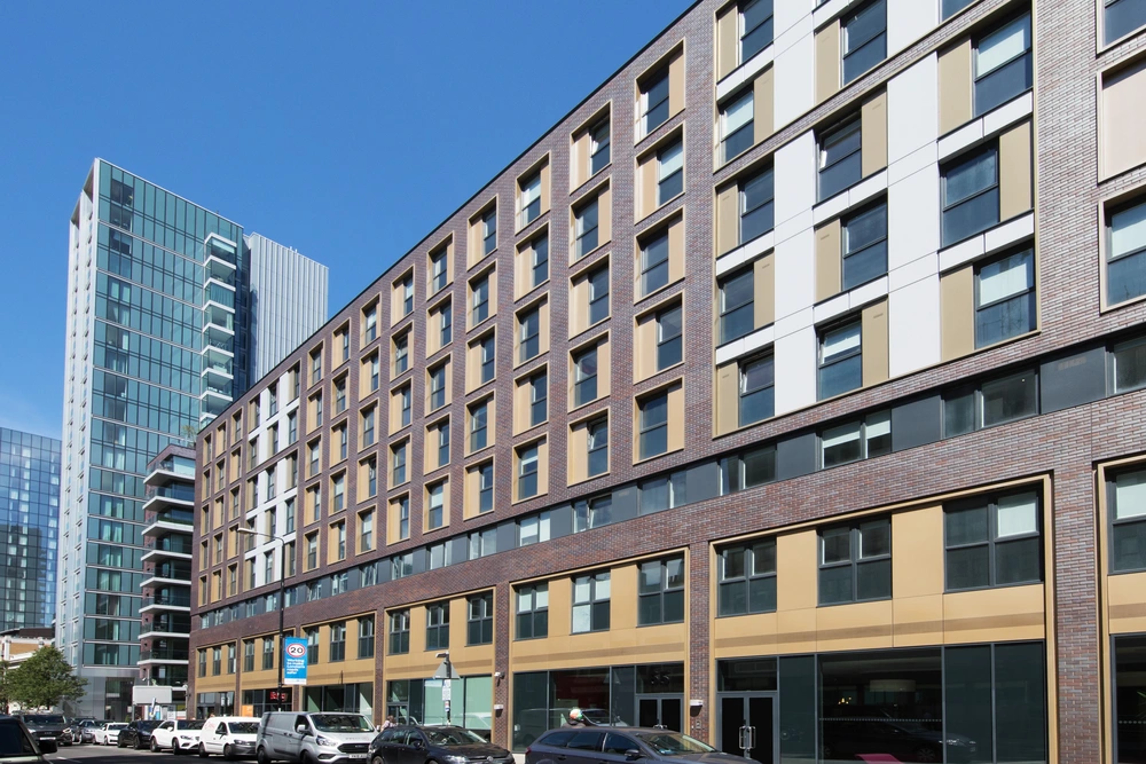 Exterior of the Drapery Place building