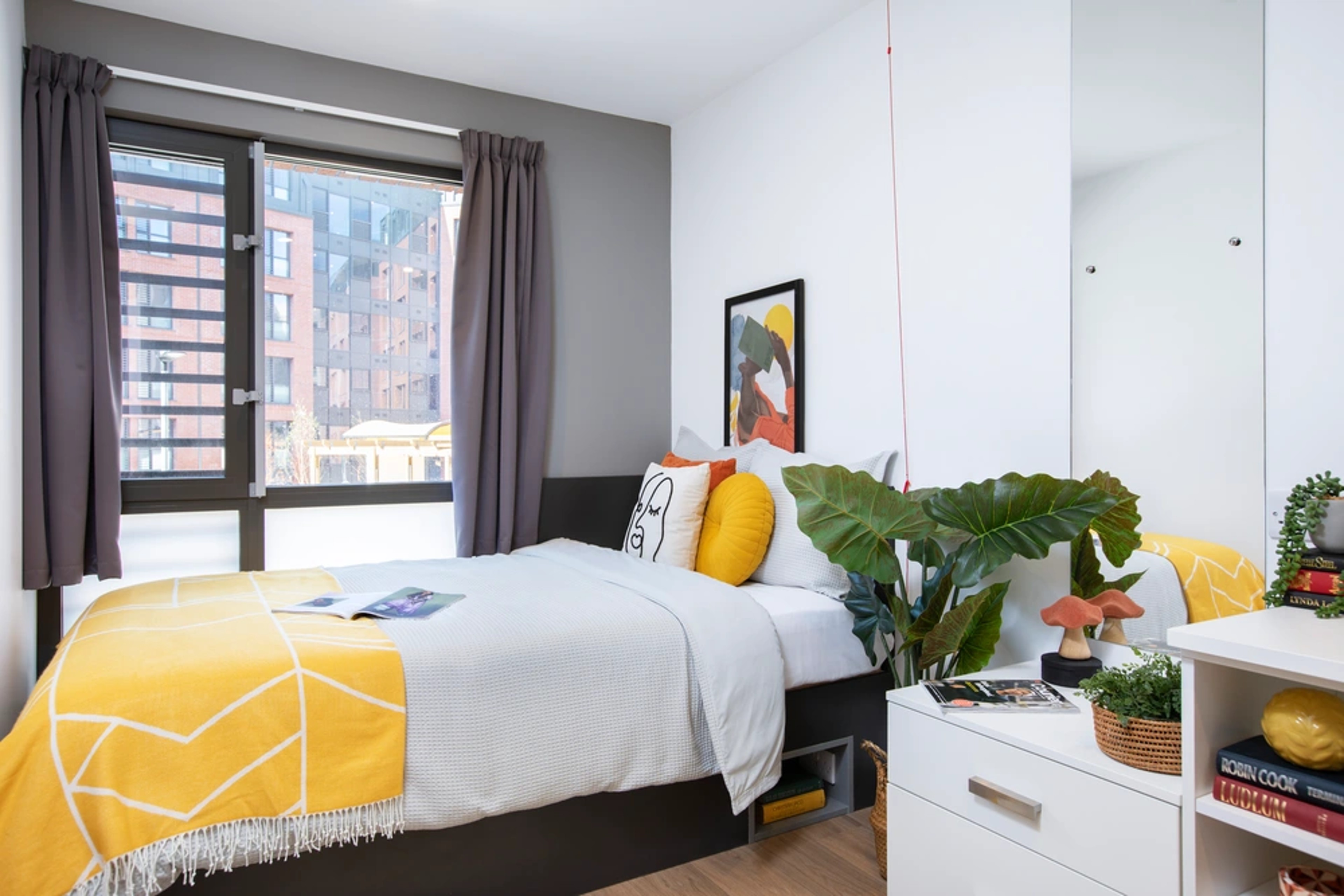 Bed in an Accessible Studio
