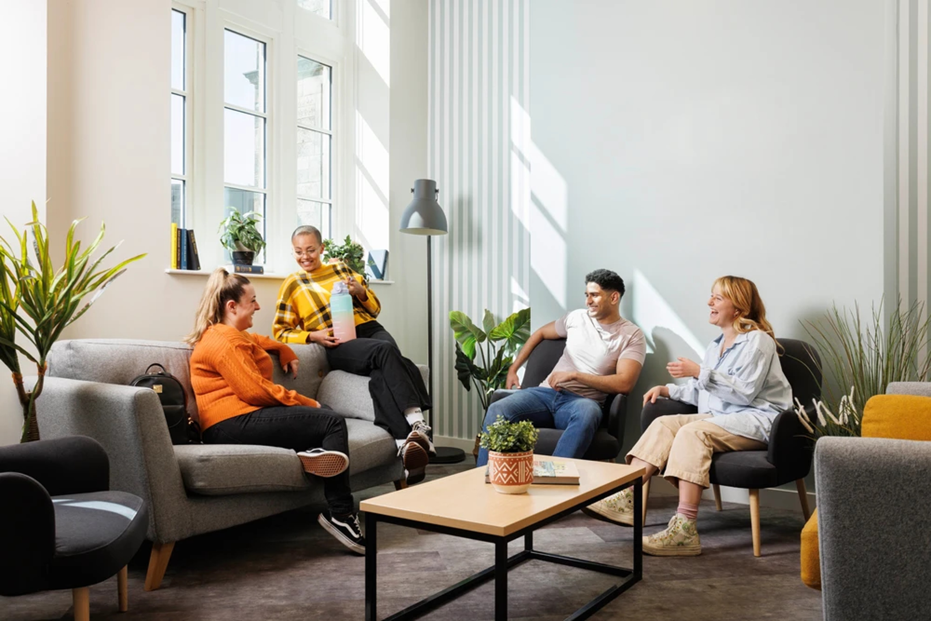 Students in the common room