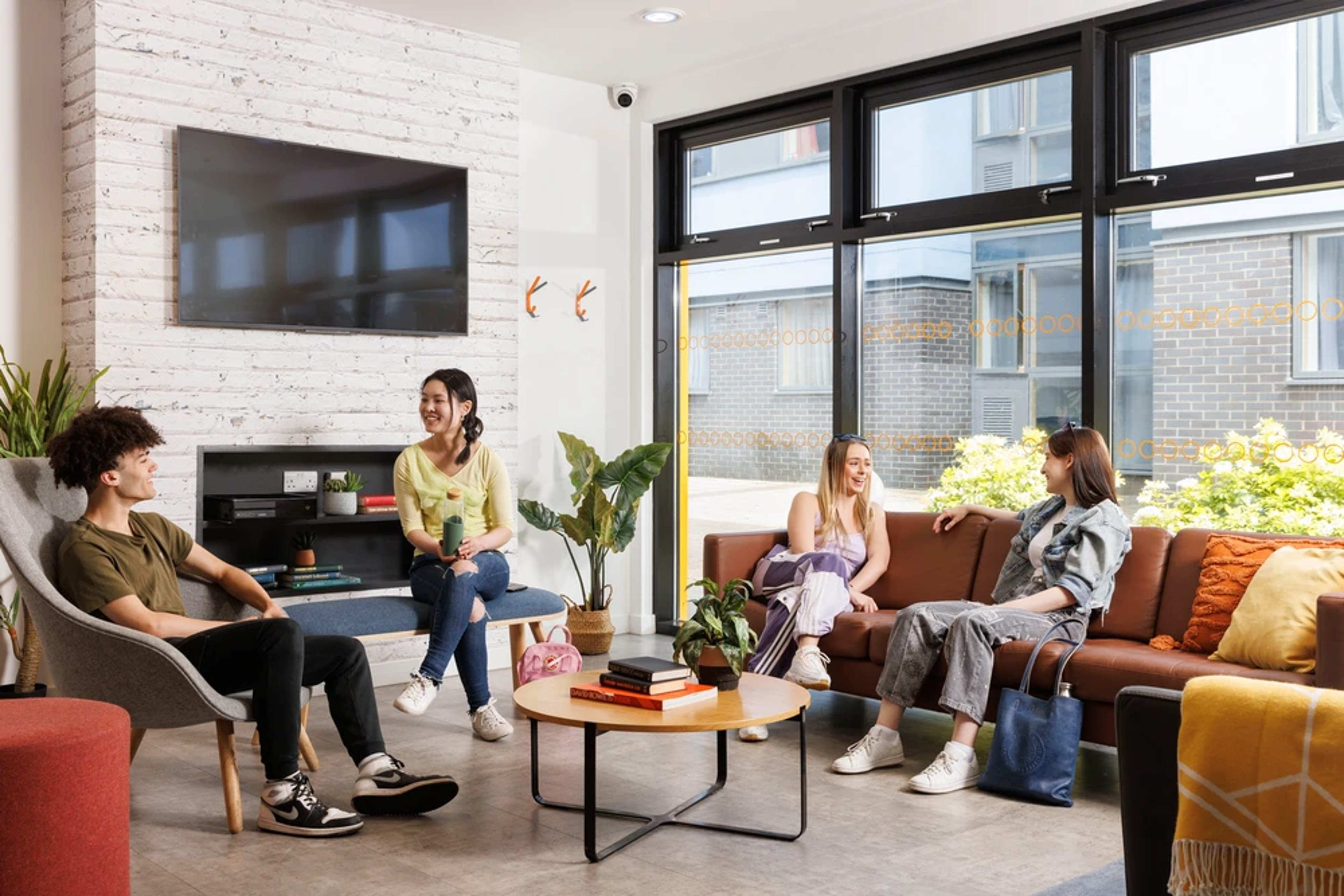 Students in the common room