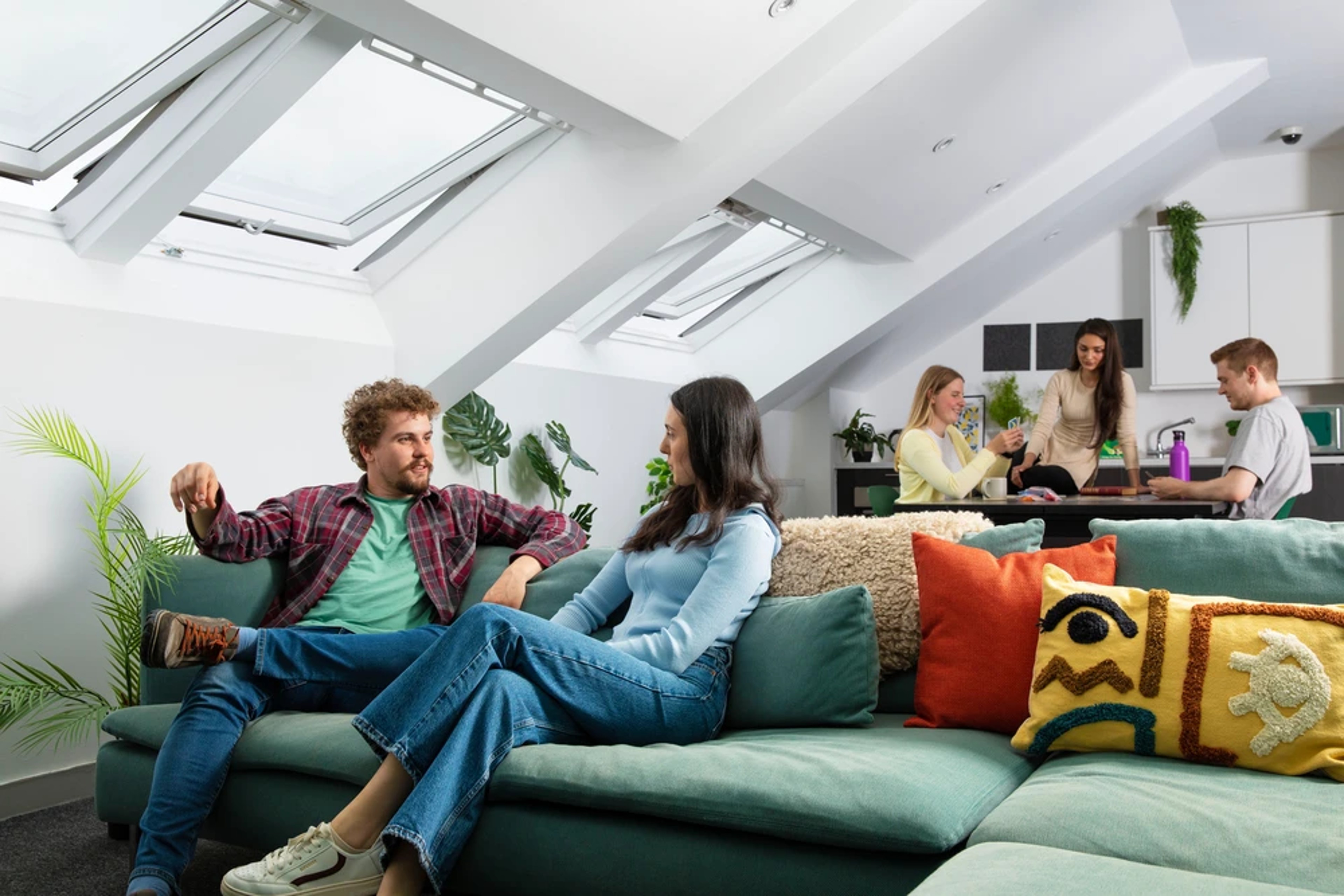 Students in the common room
