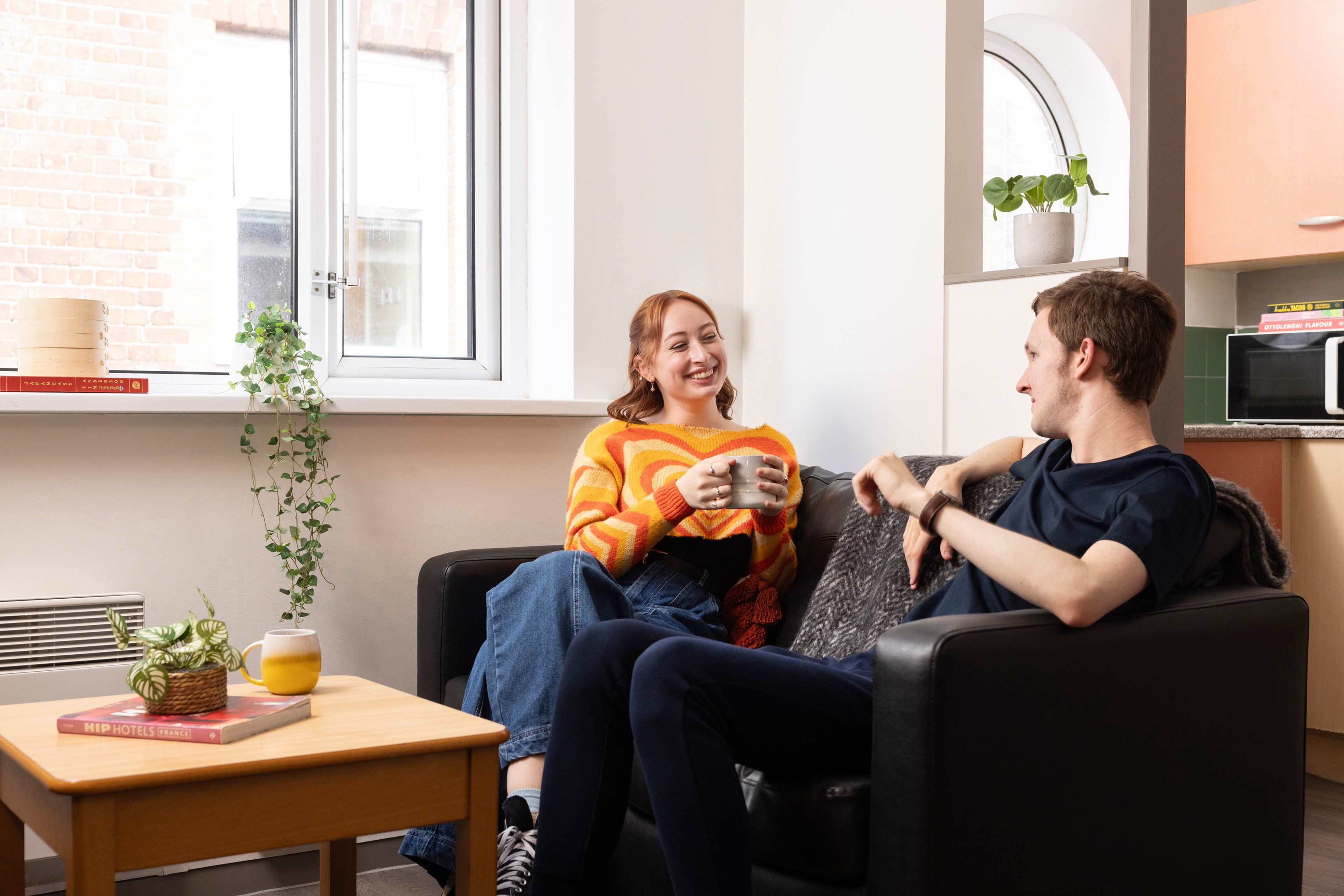 Seating area in shared kitchen