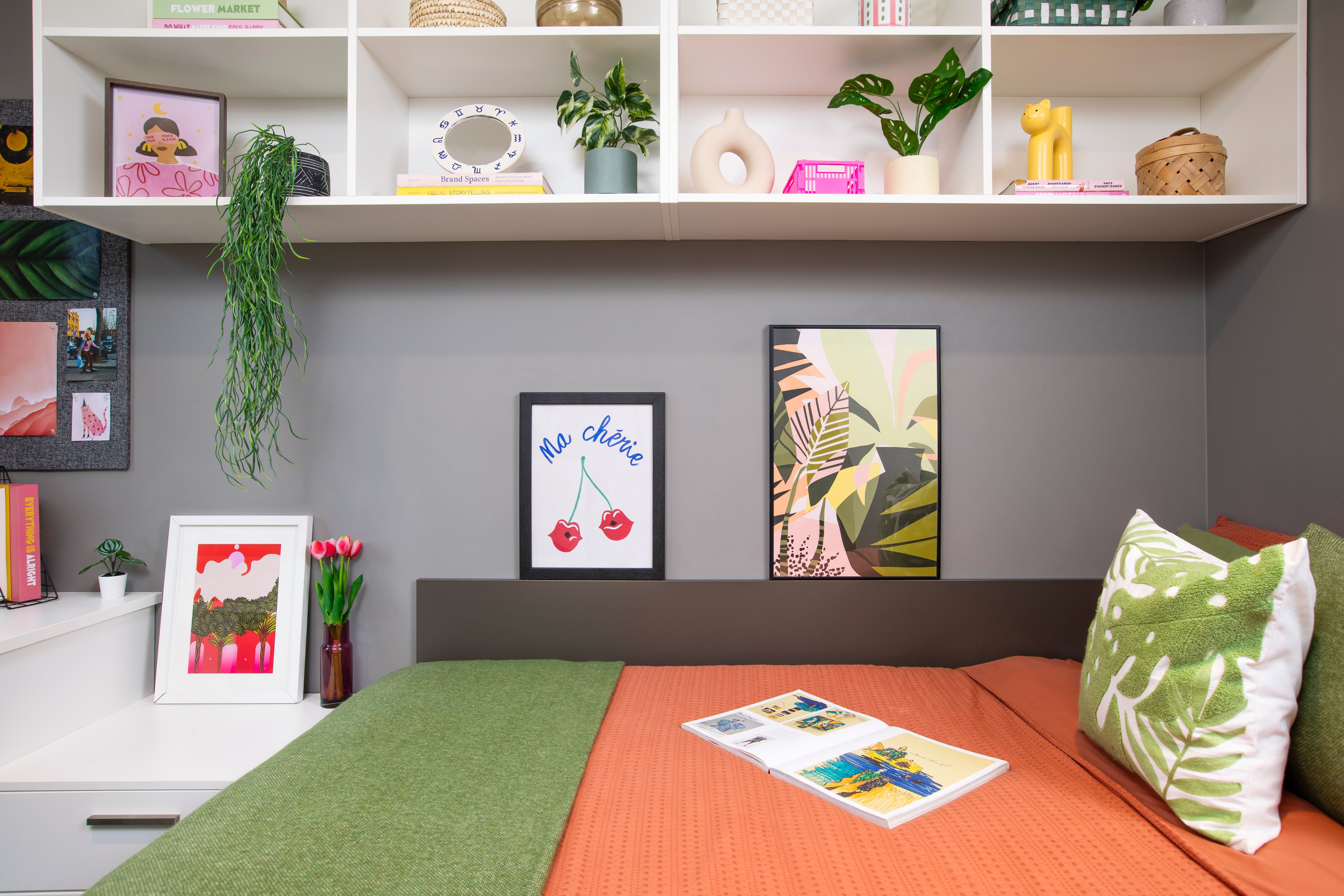 Bed area in an en-suite room