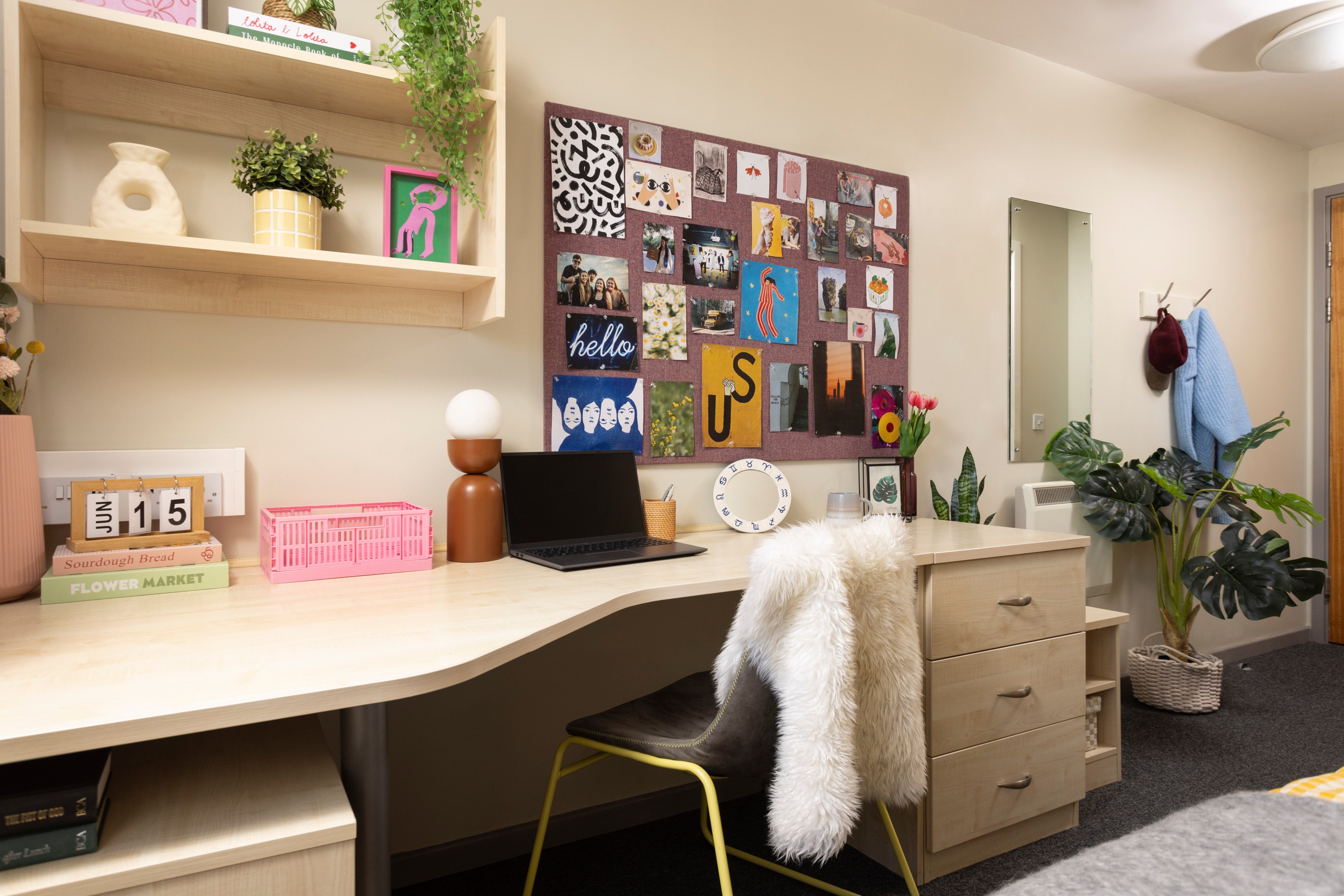 Study area in an Ensuite room