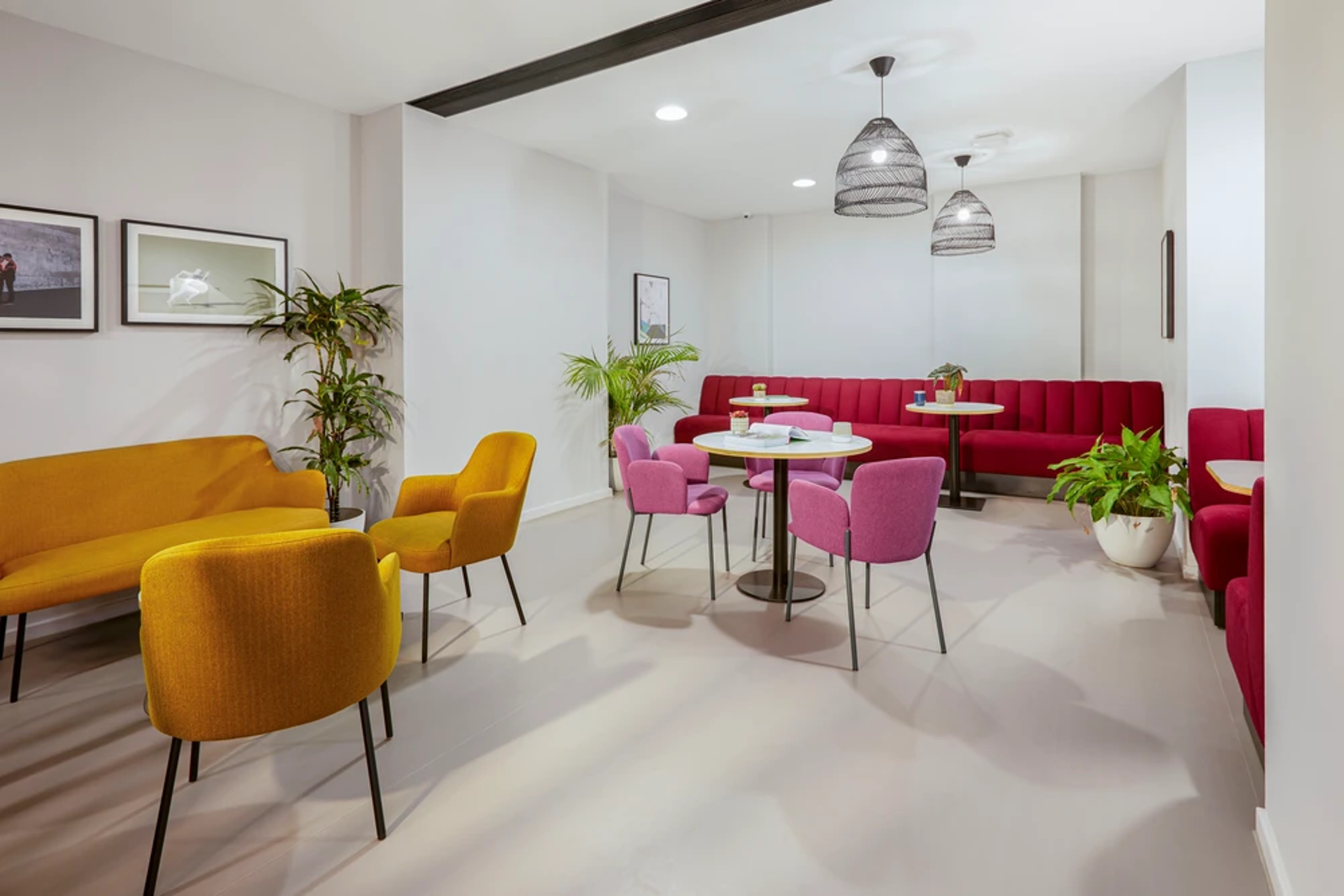 Communal seating area in common room