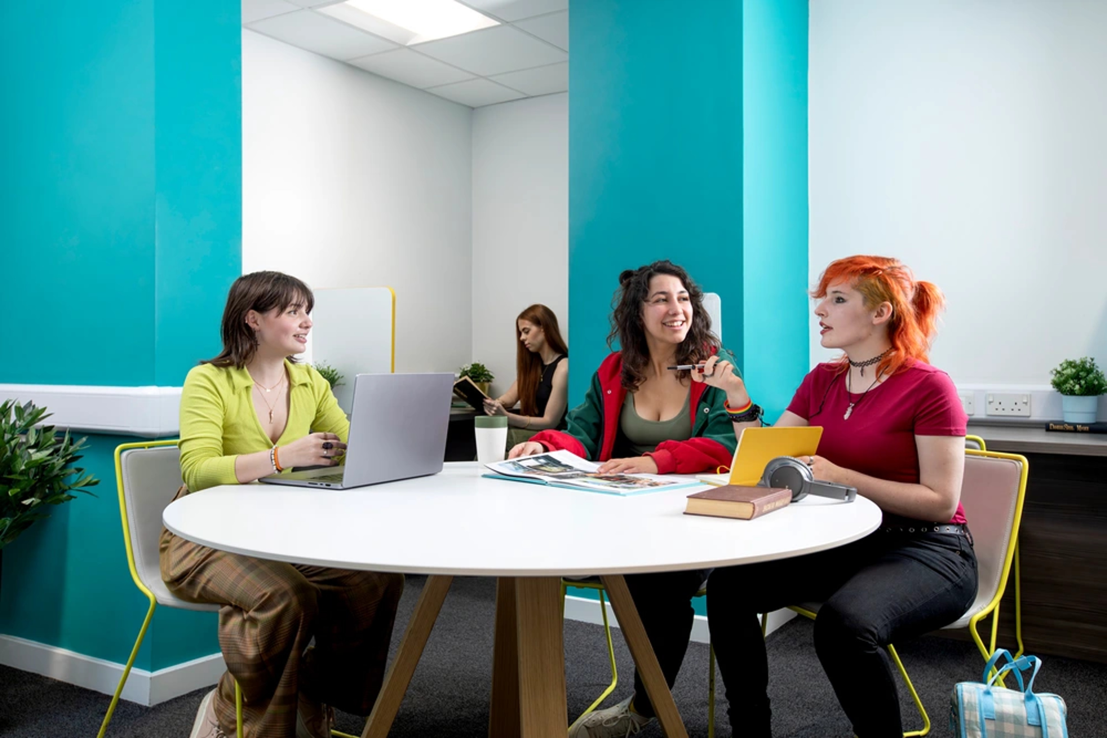 Students in the study area