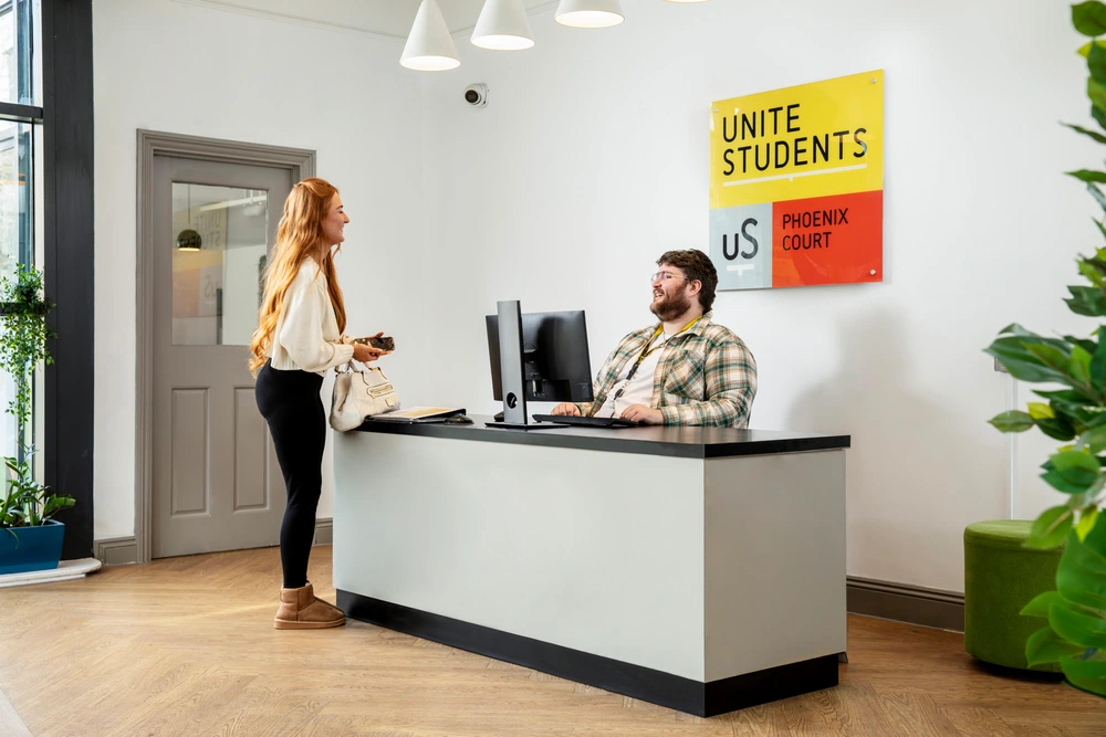 Reception area at Phoenix Court