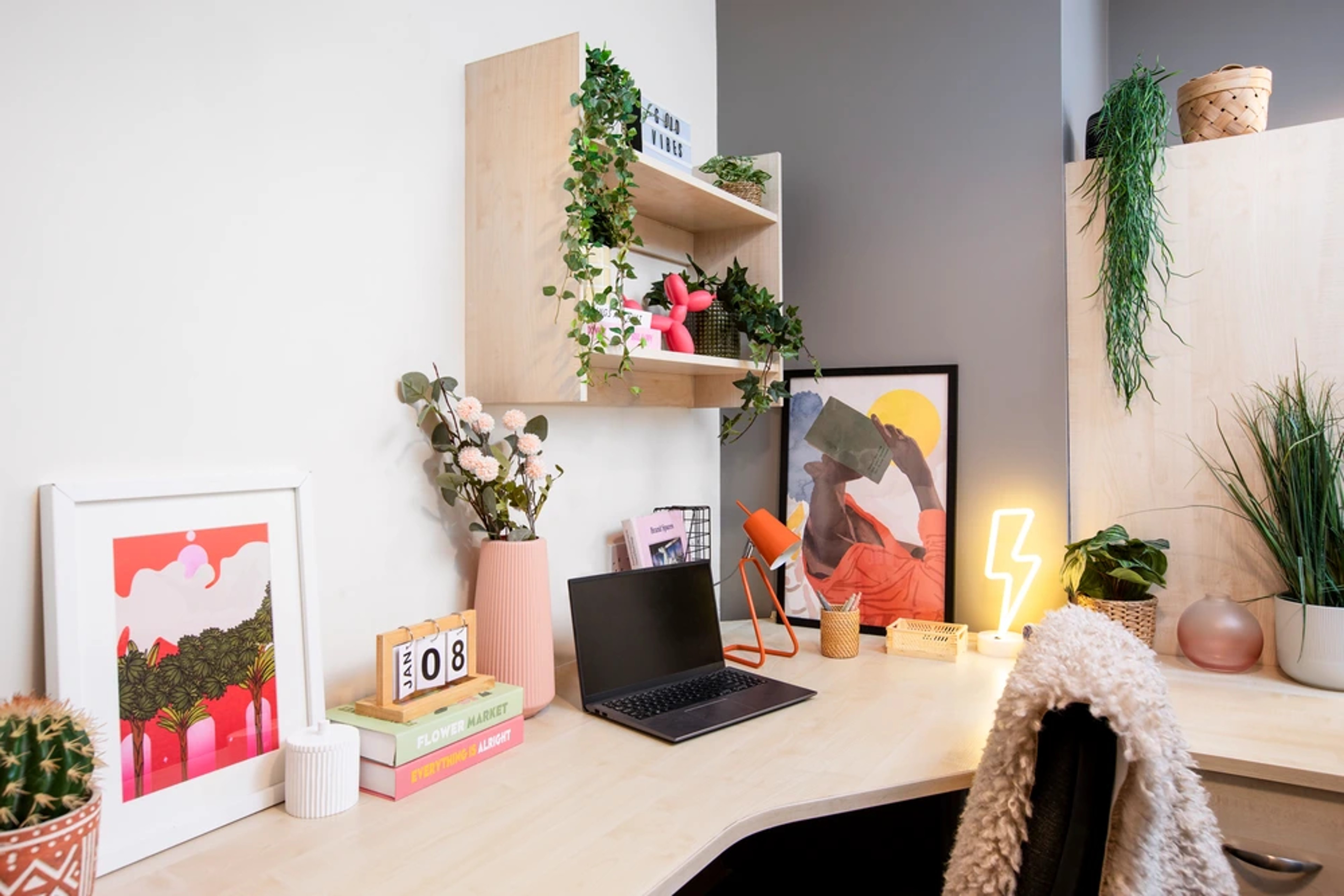 Study area in an En-suite room
