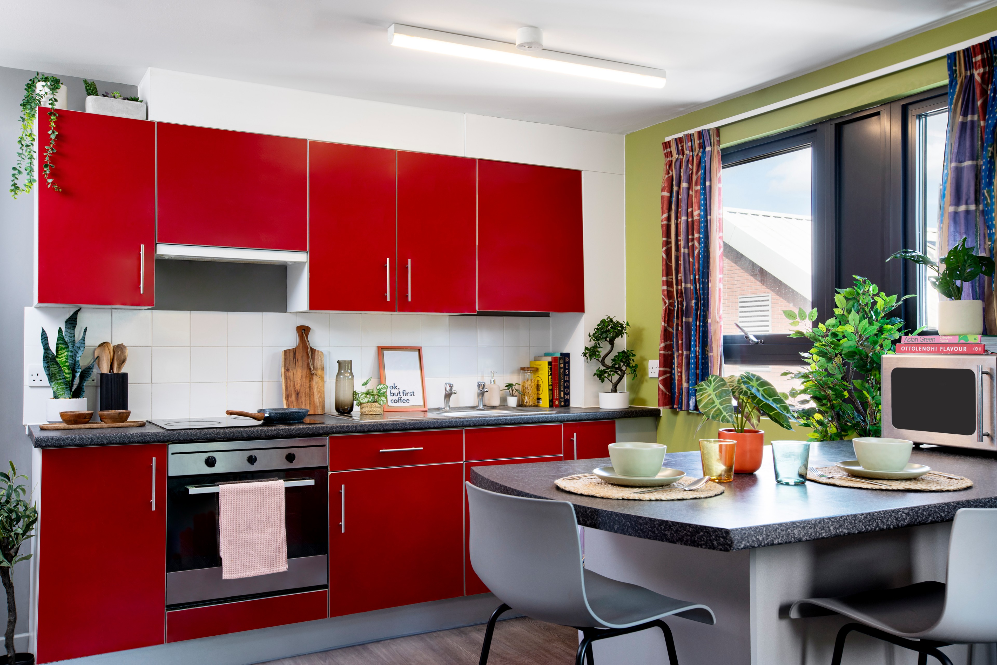 Shared kitchen at Rahere Court