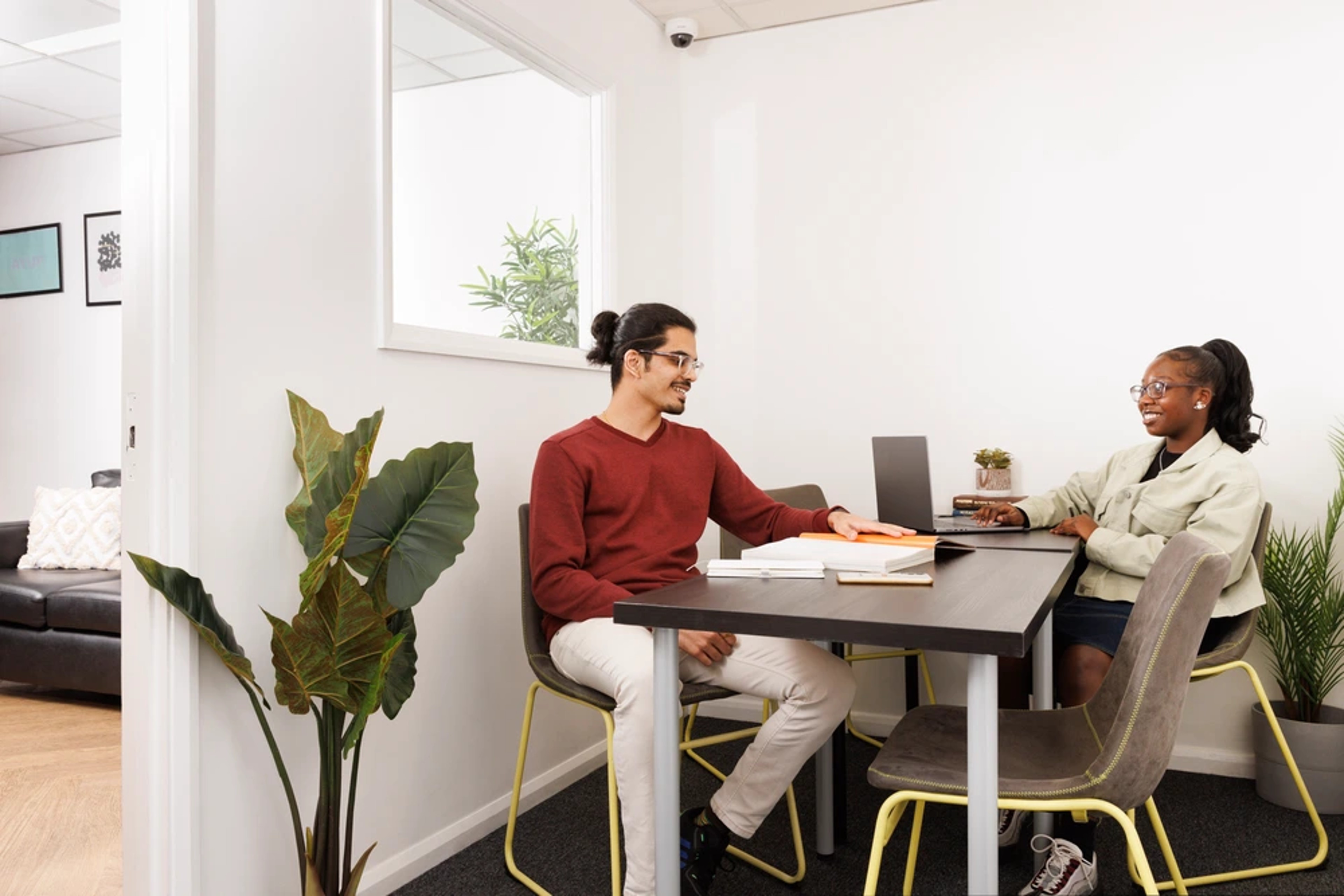 Students in the study area