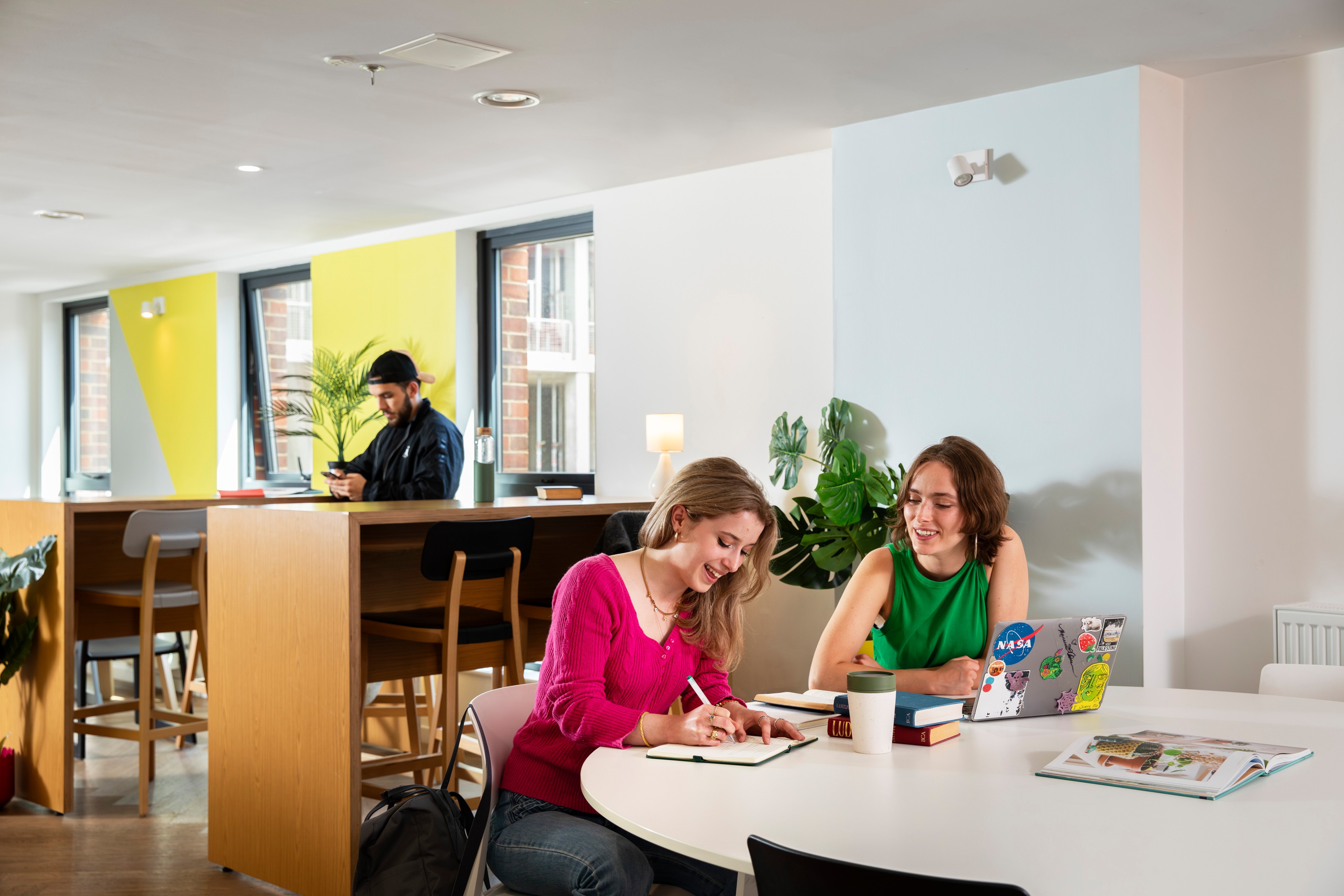Students in the study area