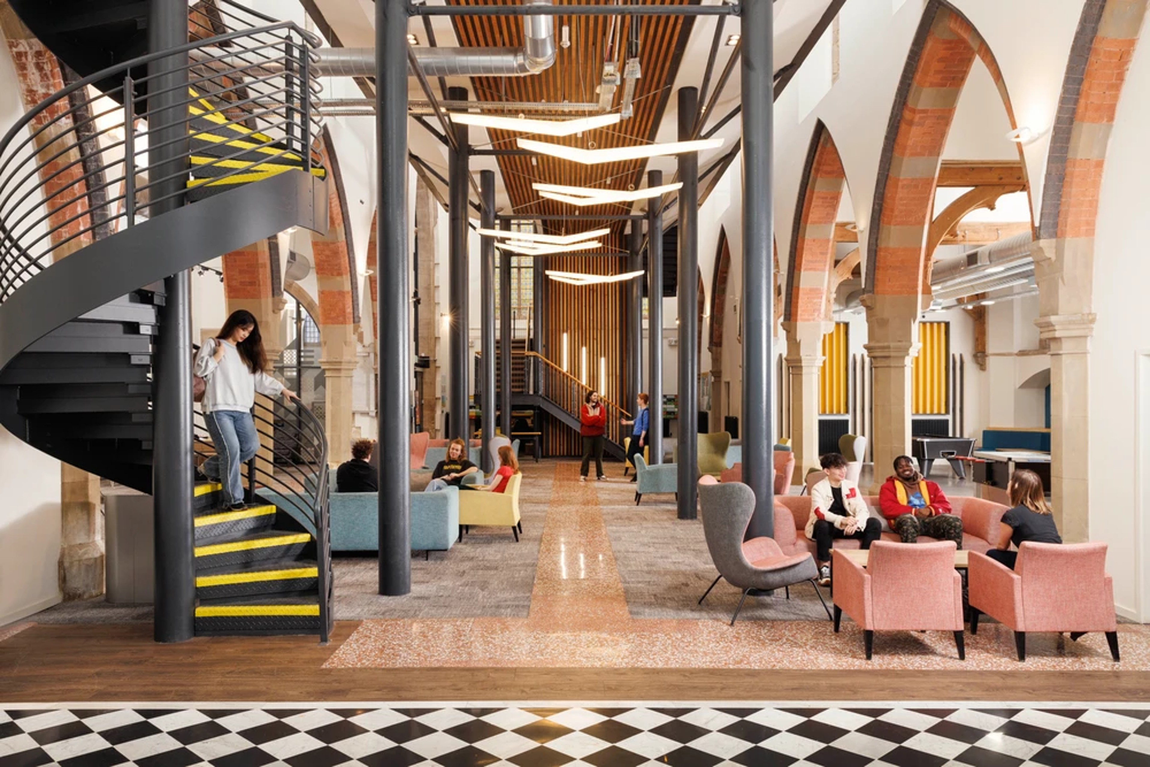 Students in the common room