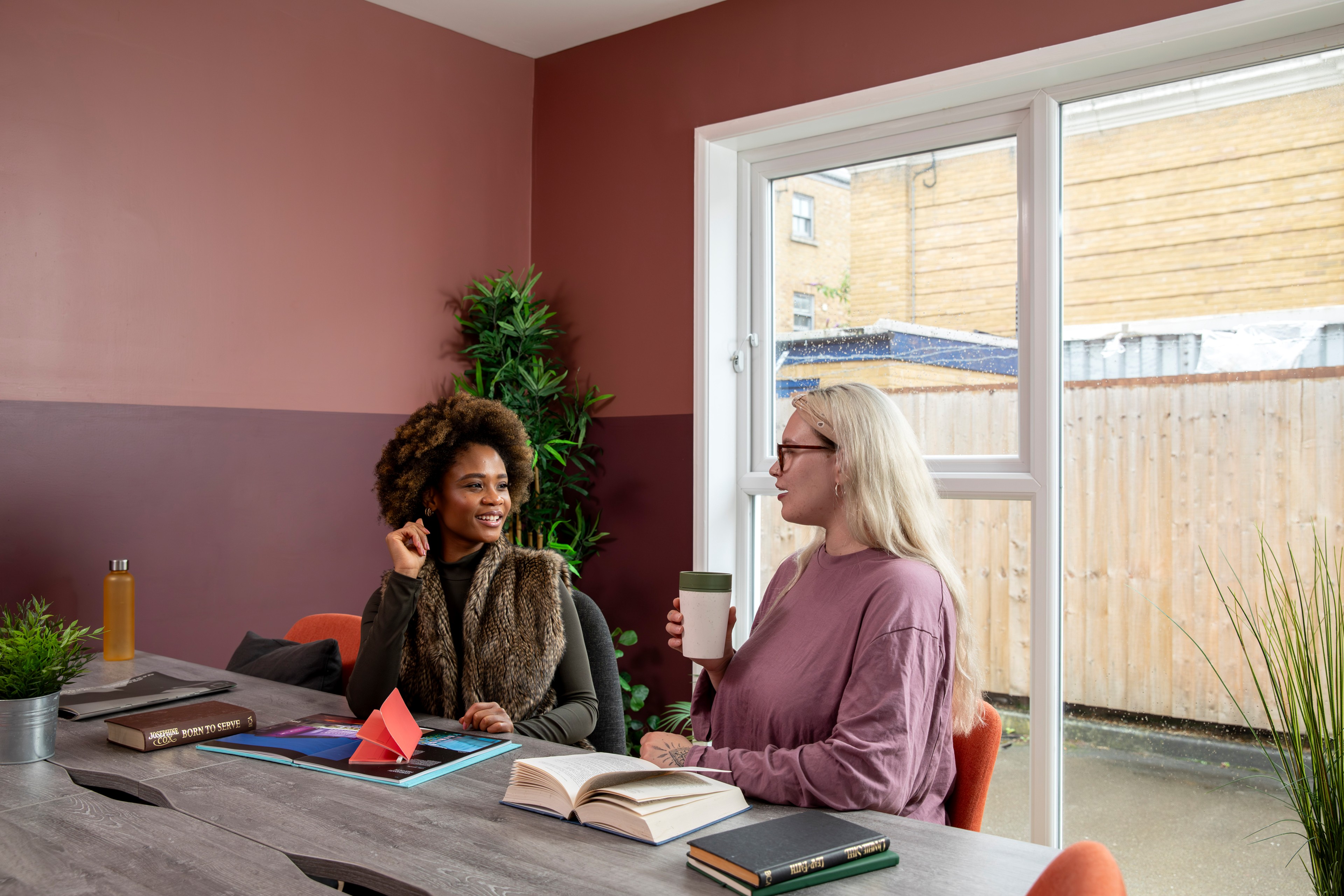 Students in the study area