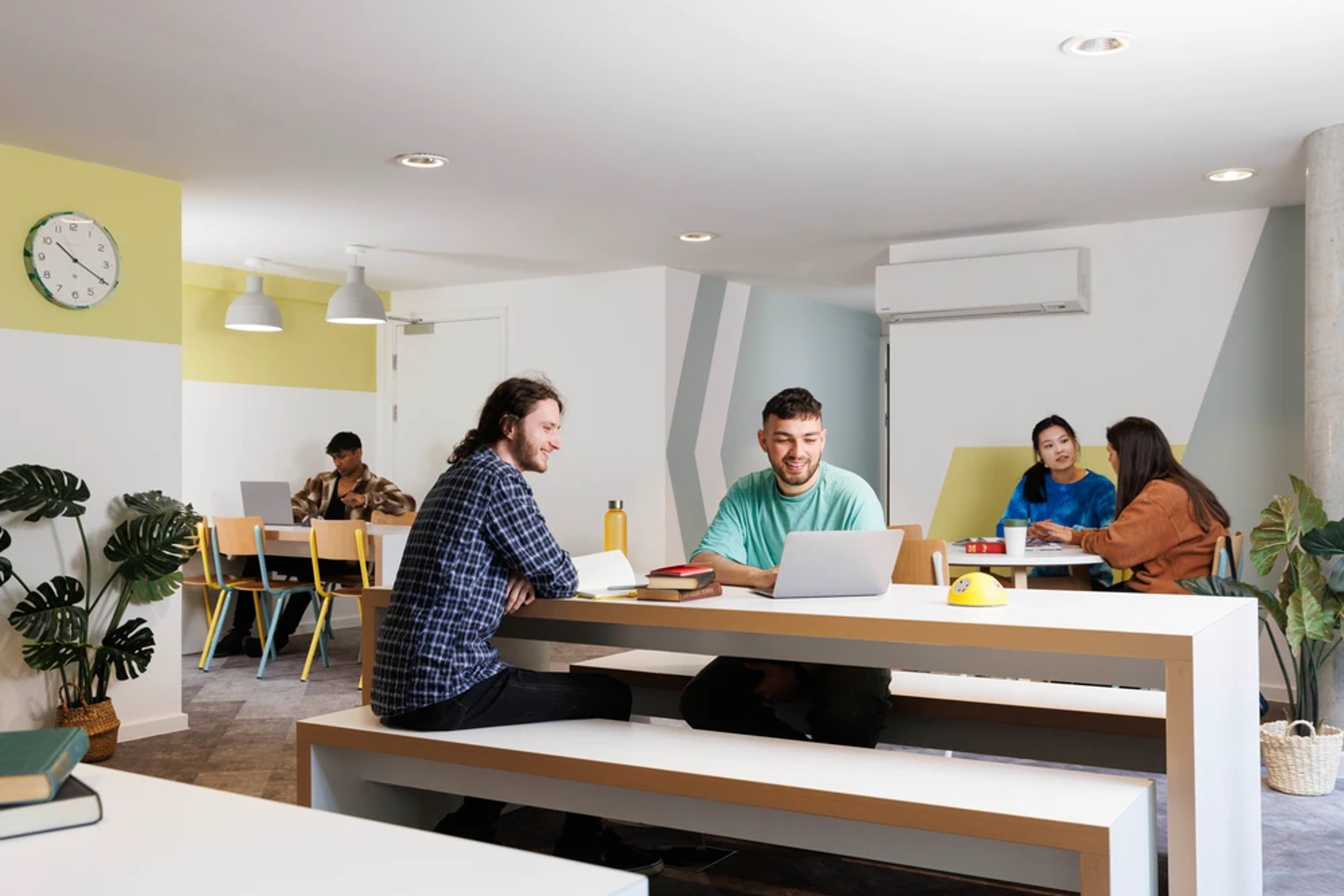 Students in the study area
