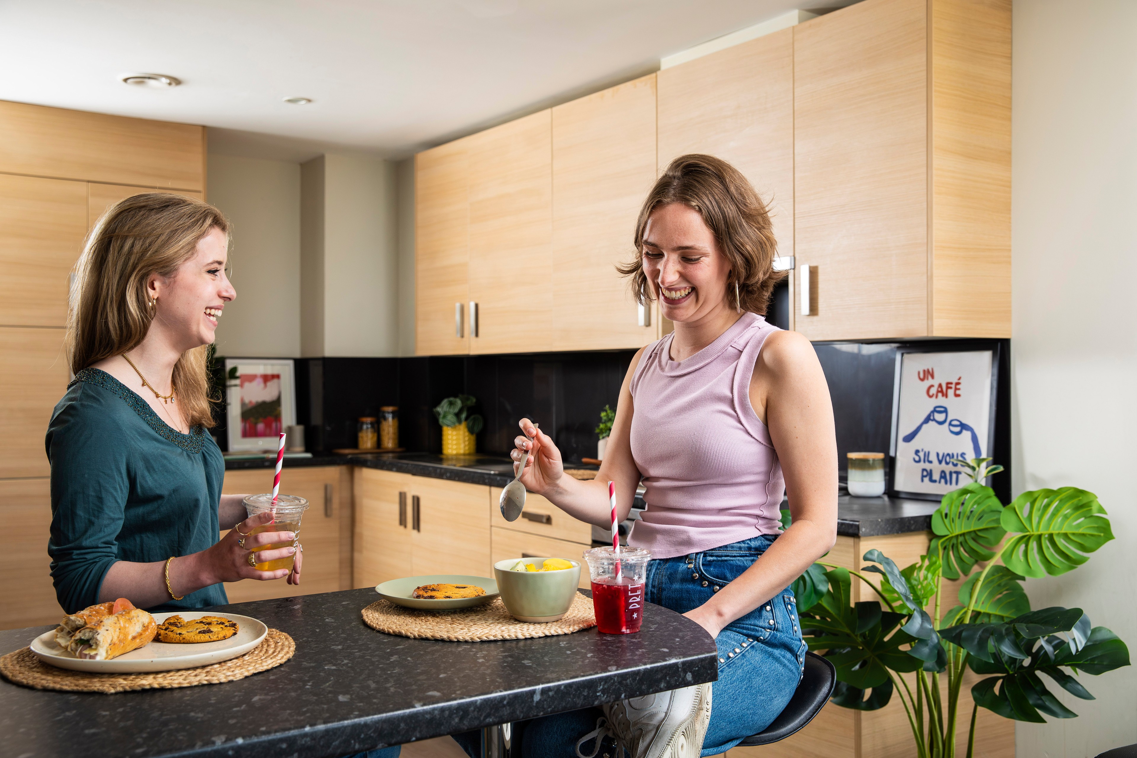 Students in shared Kitchen 