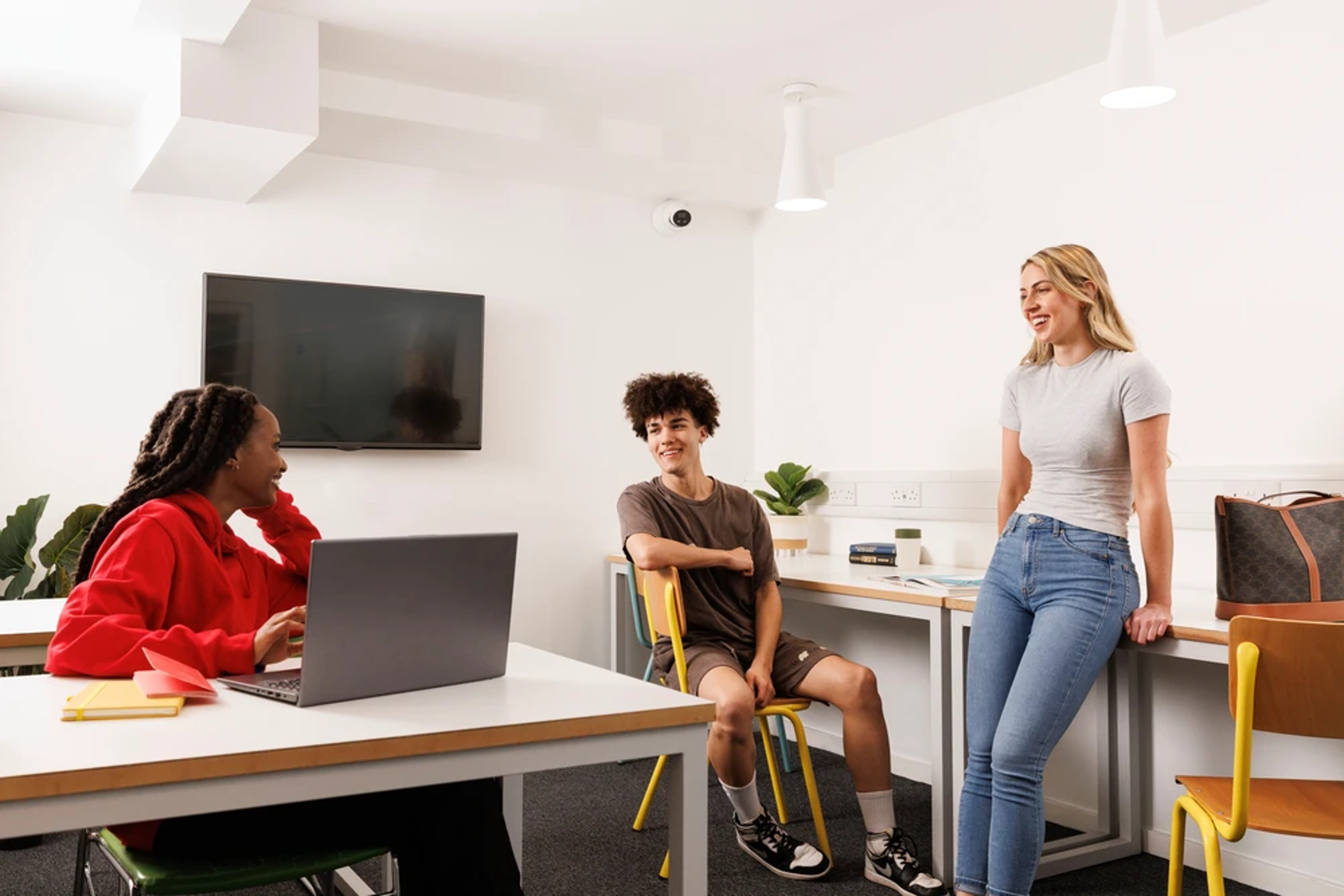 Students in the study area