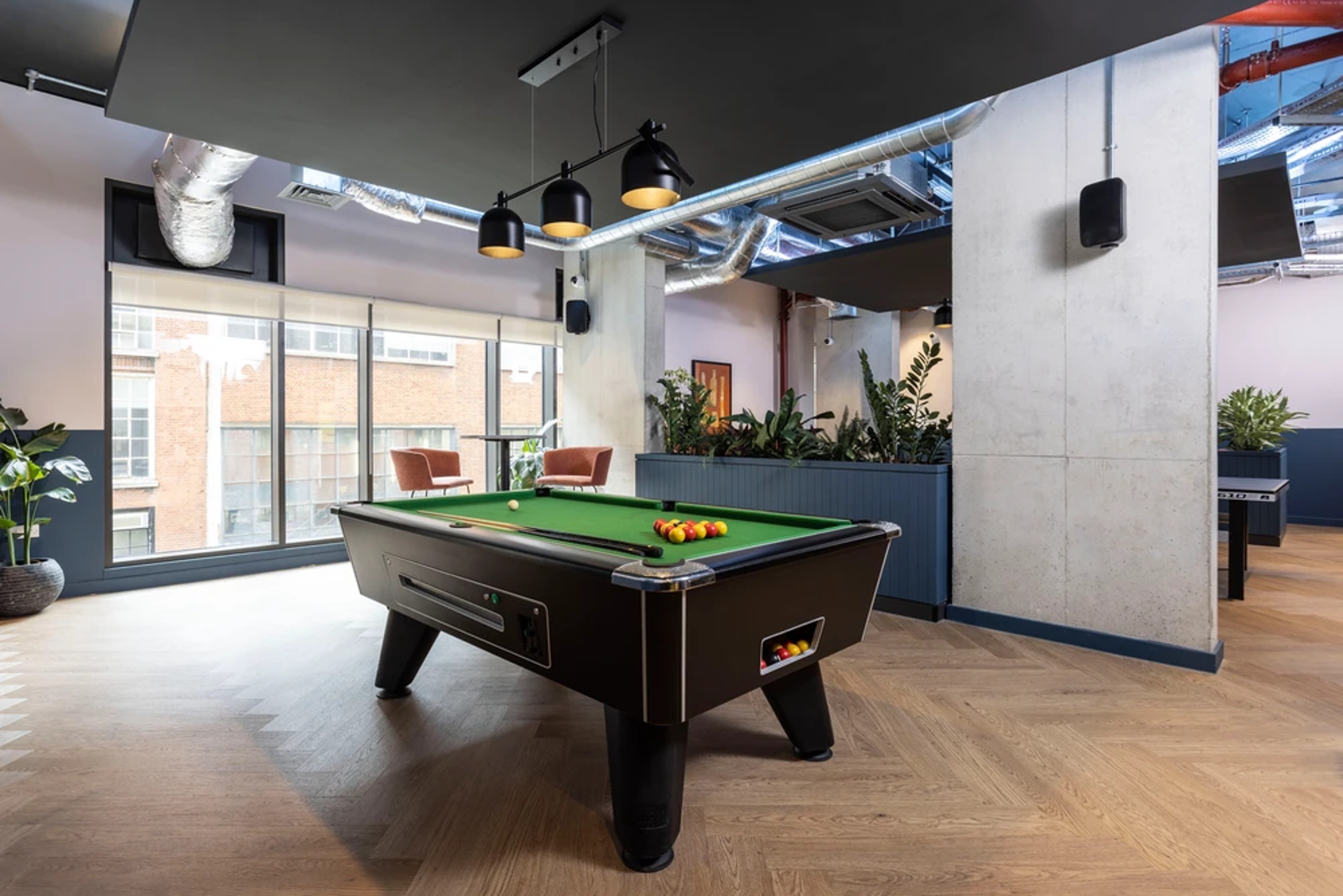 Games area in the common room