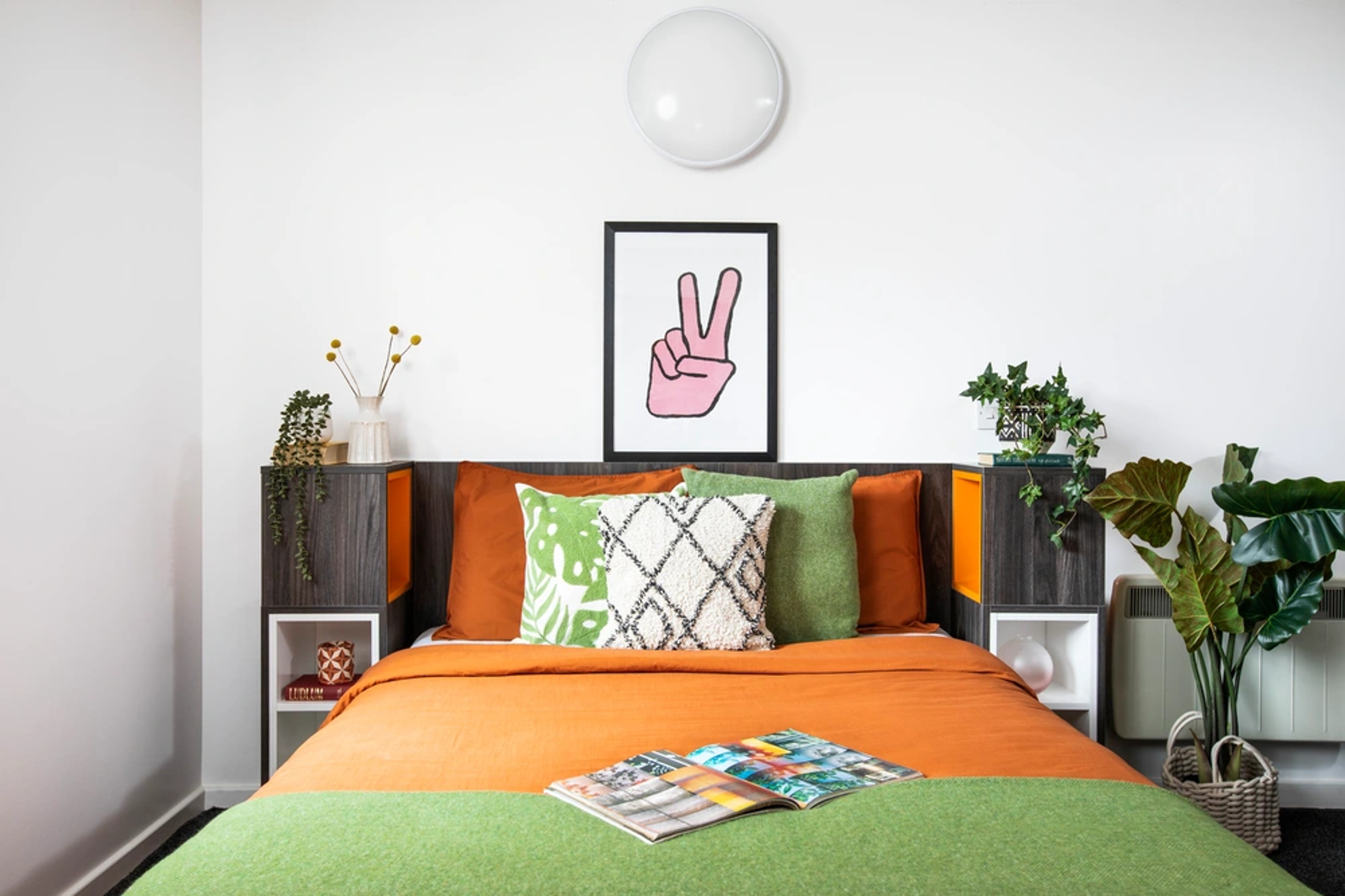 Bed in a Studio room