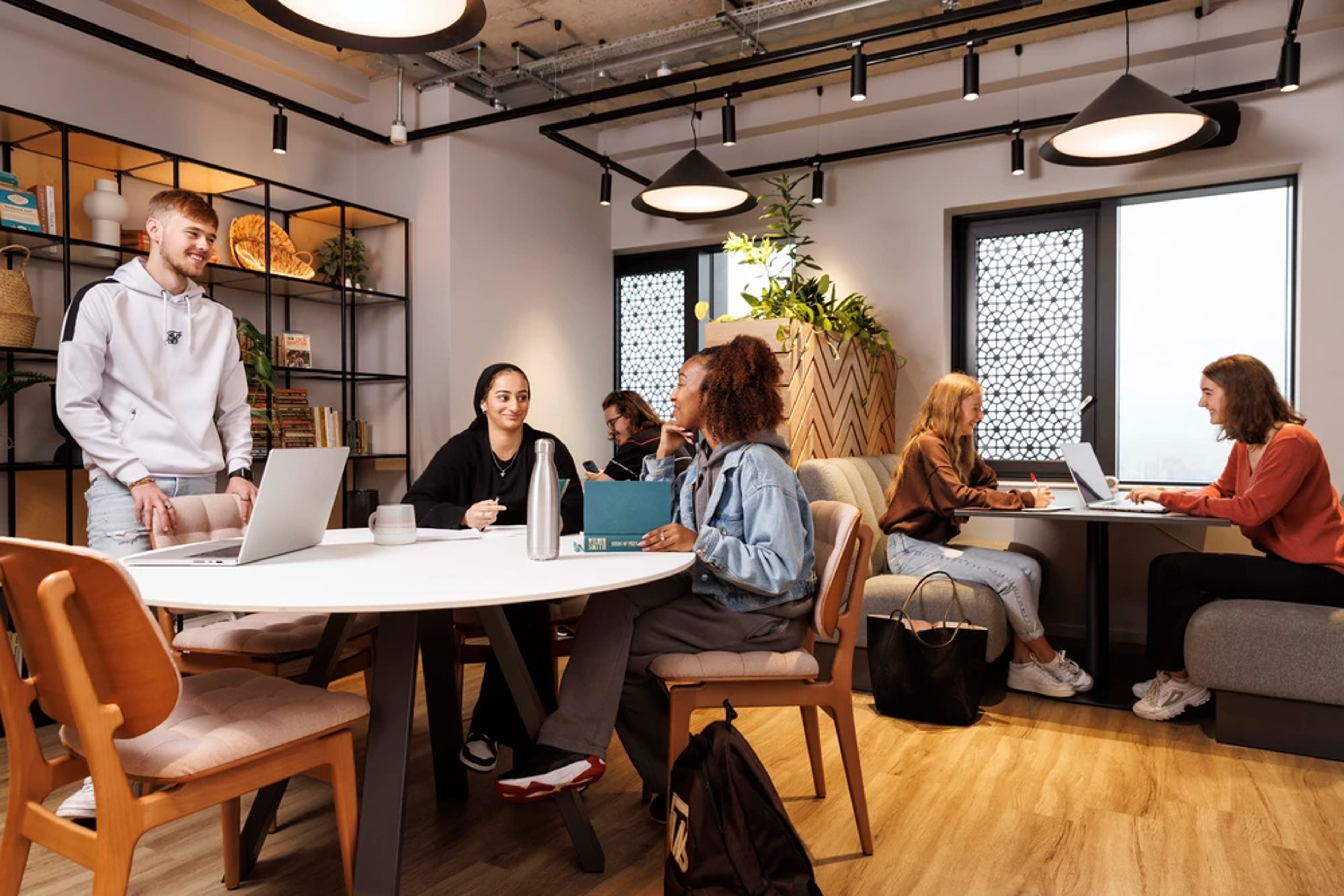 Students in the common room