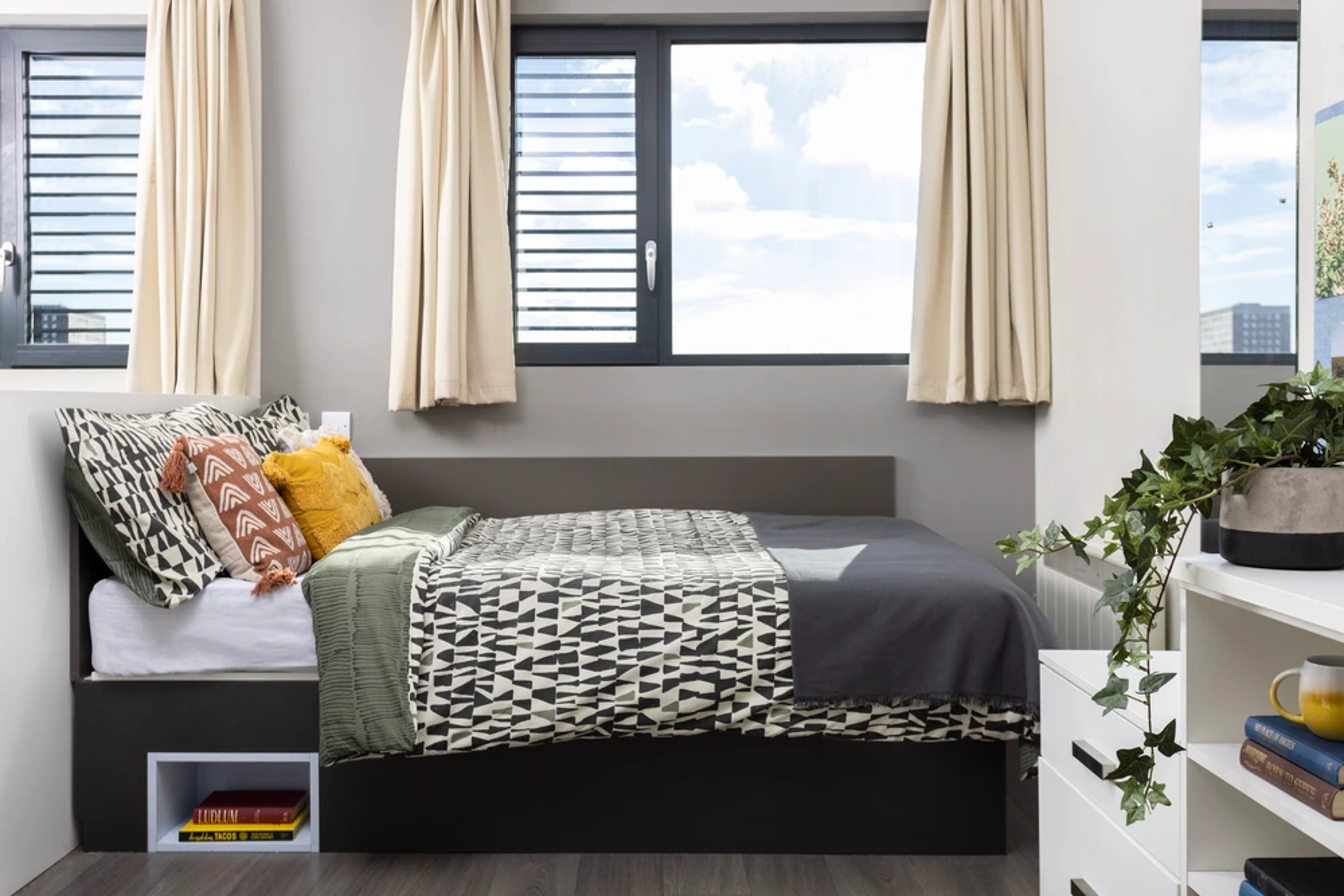 Bed in an Accessible Studio