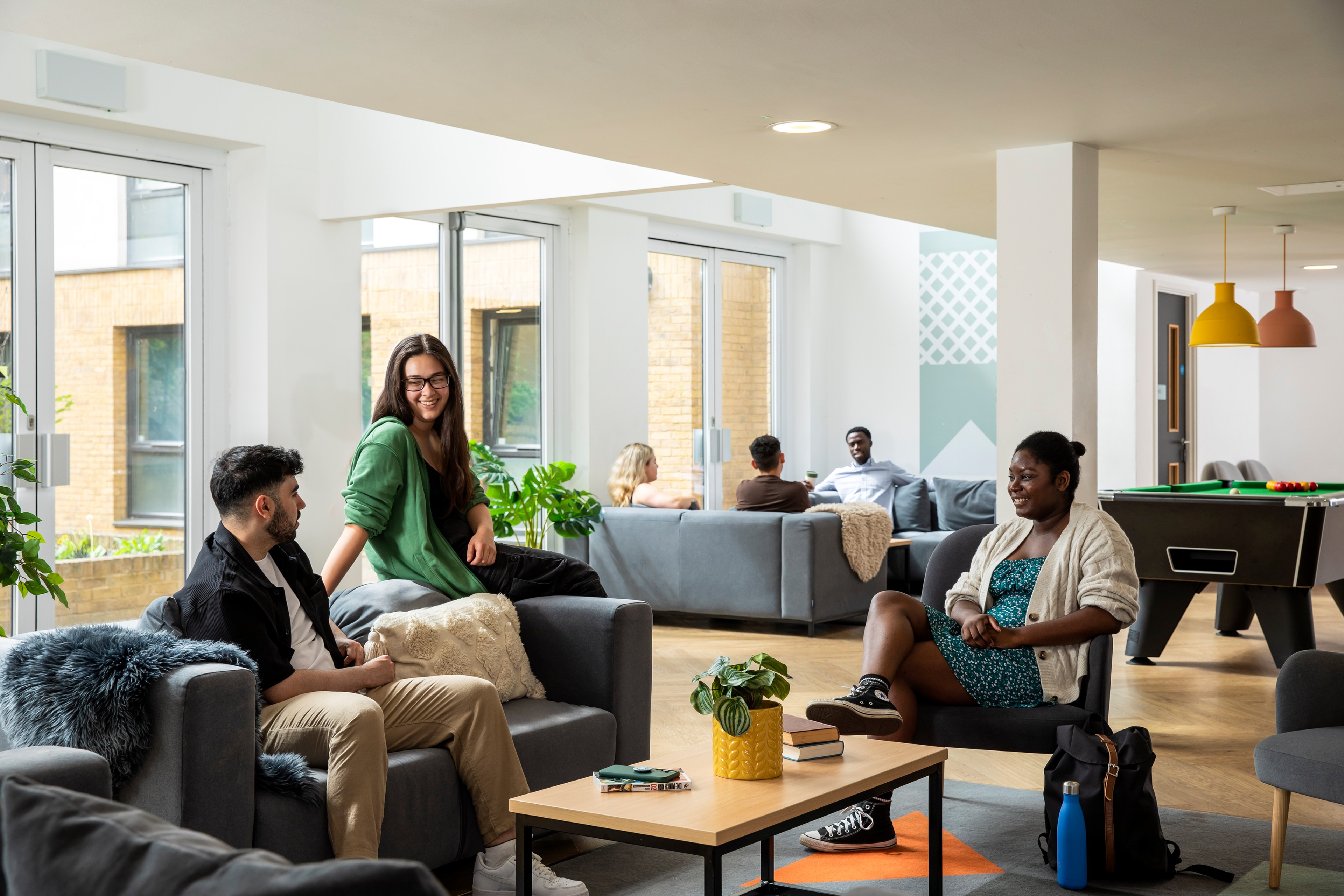 Students in the Common room