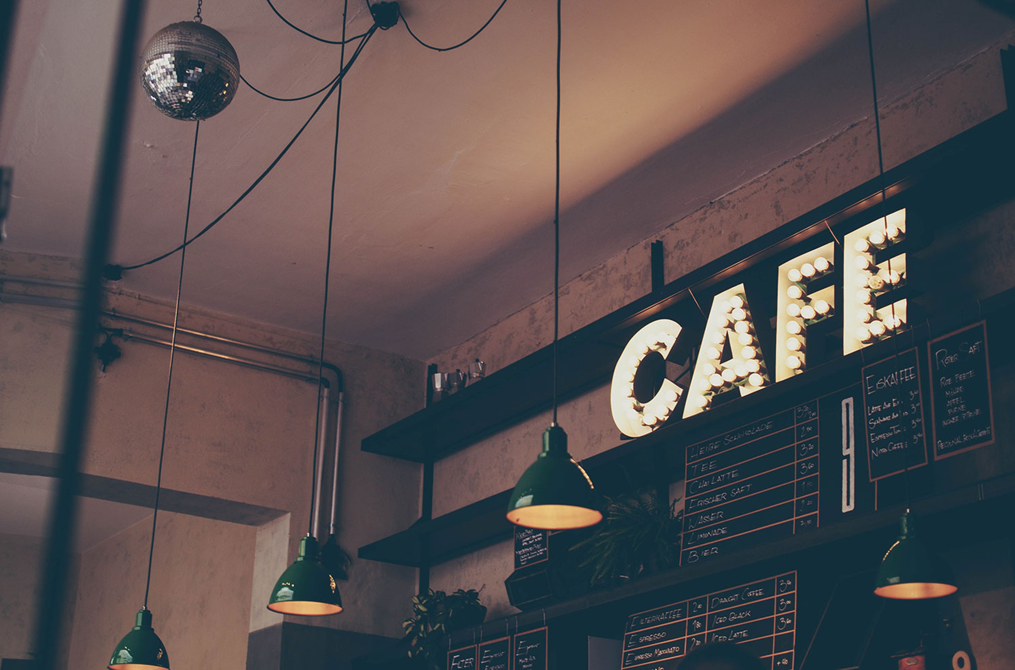 Photo of inside a cafe