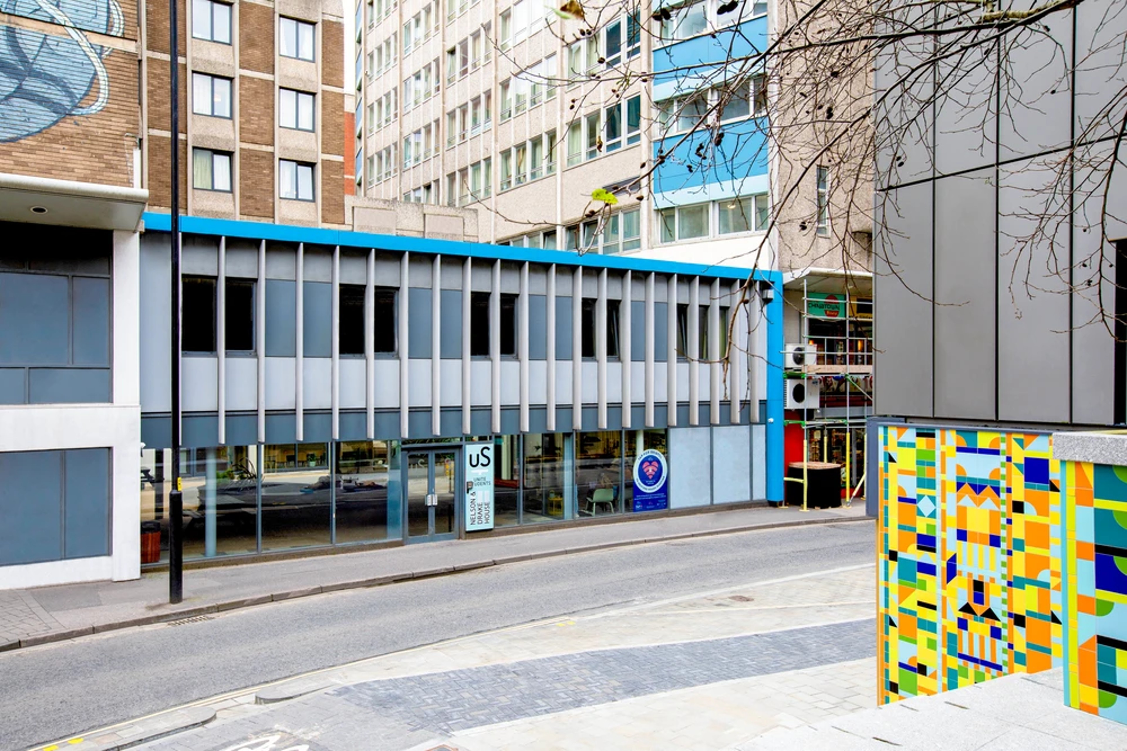 Exterior of Nelson and Drake building