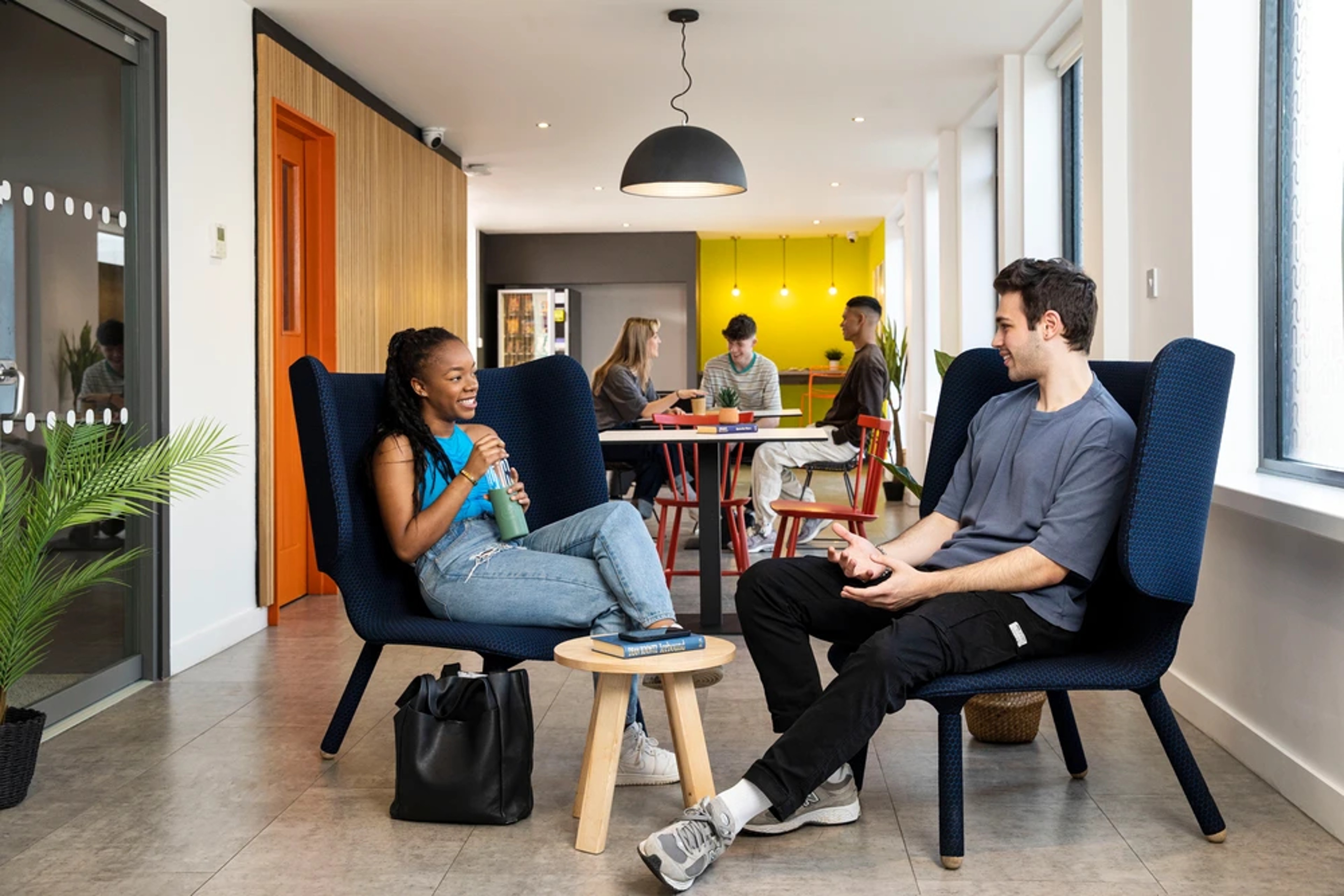 Students in the common room