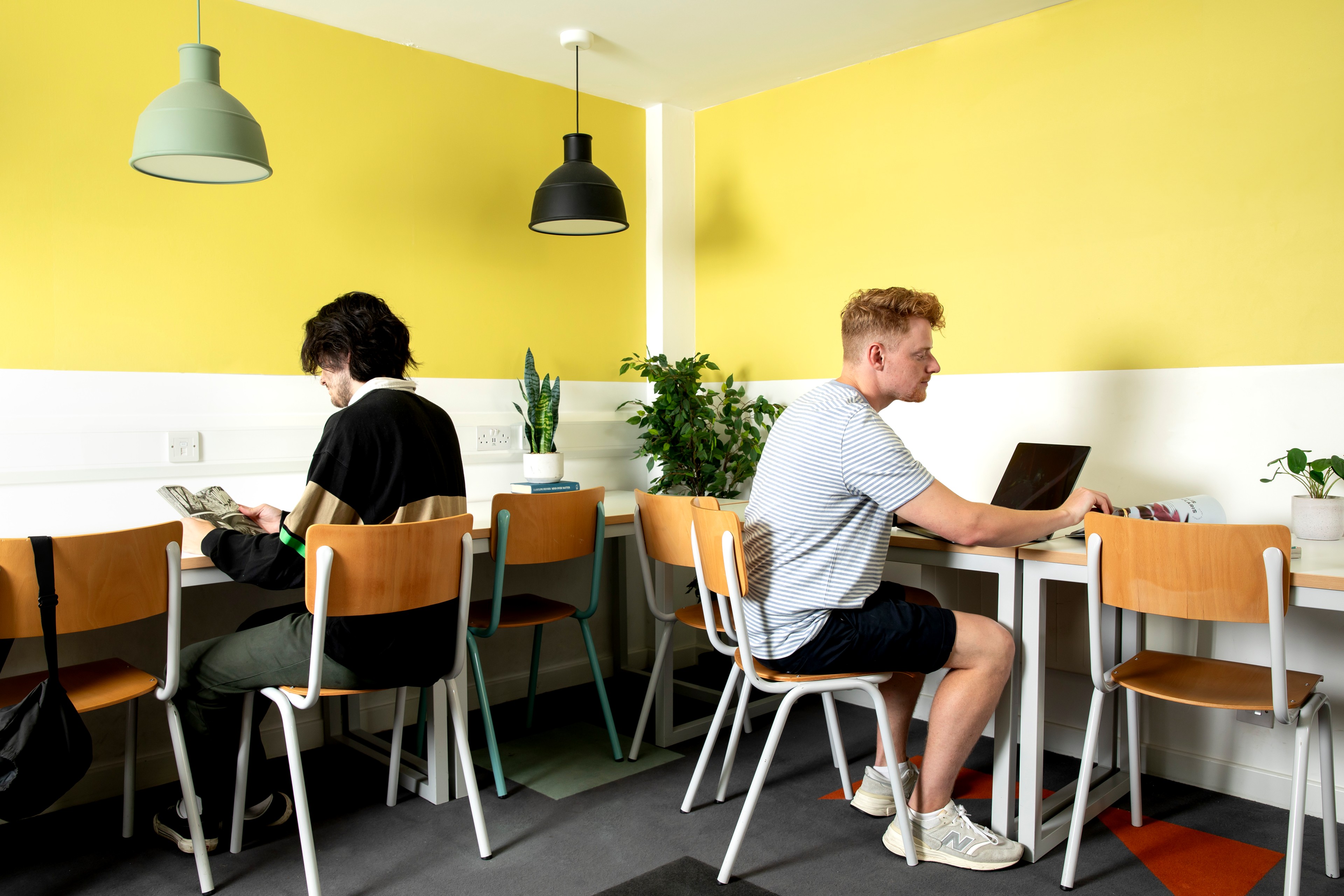 Students in the study area