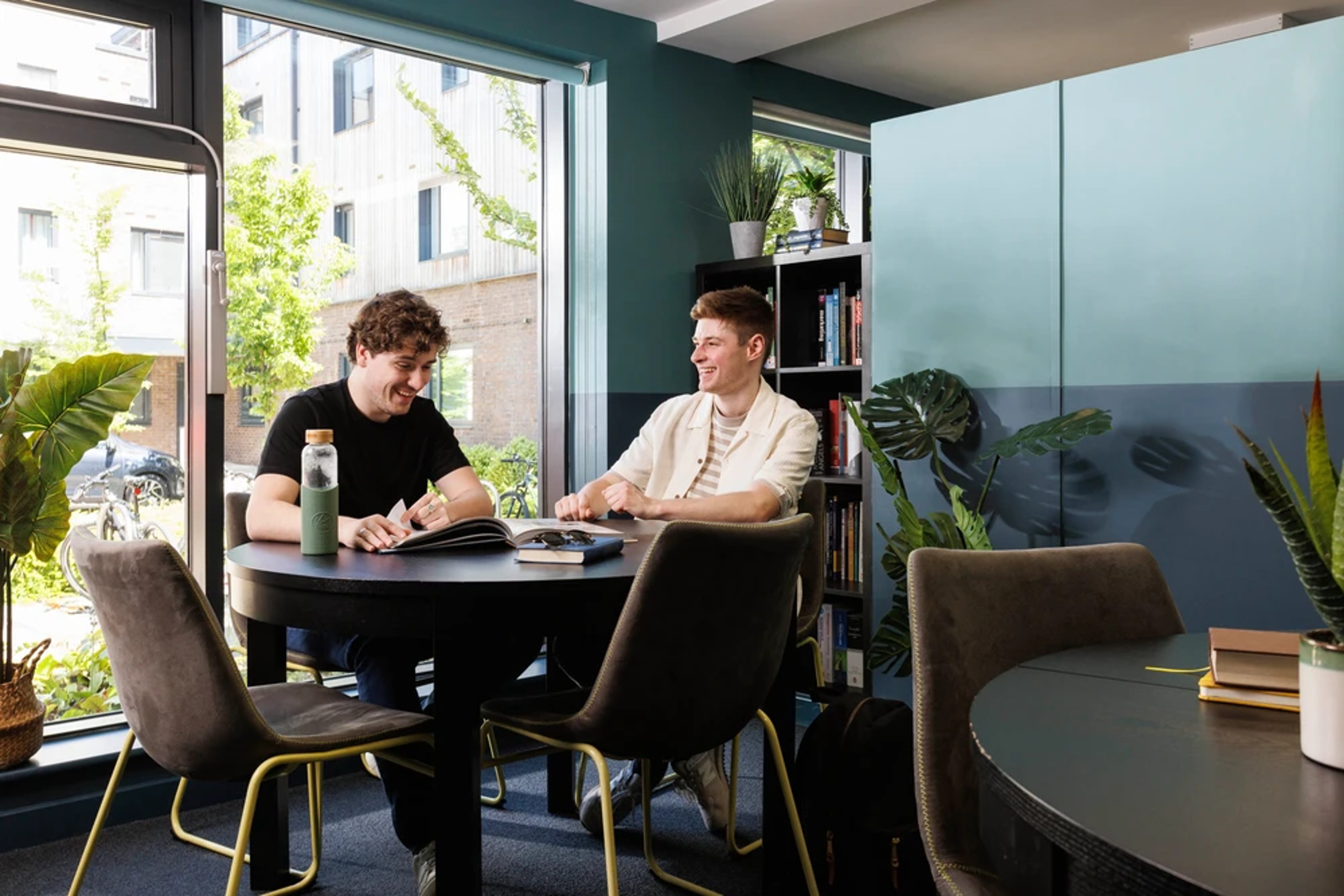 Students in the study area