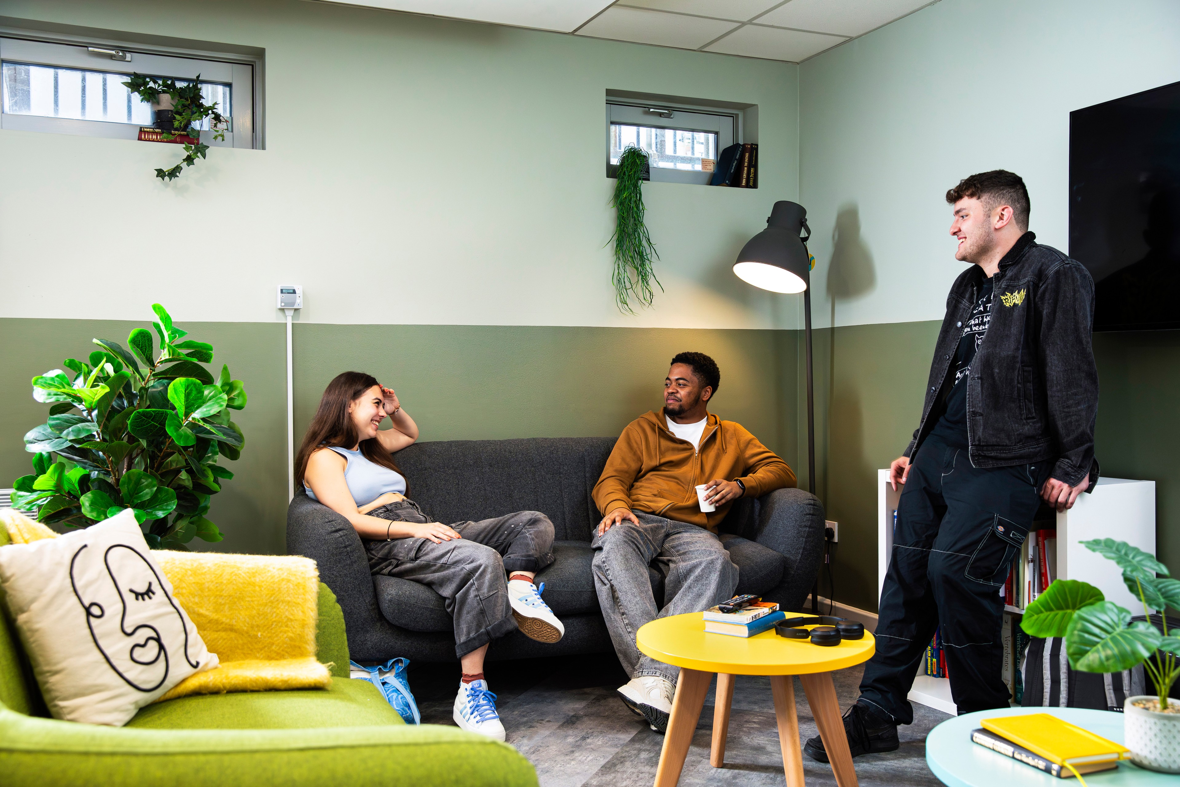 Students in the common room