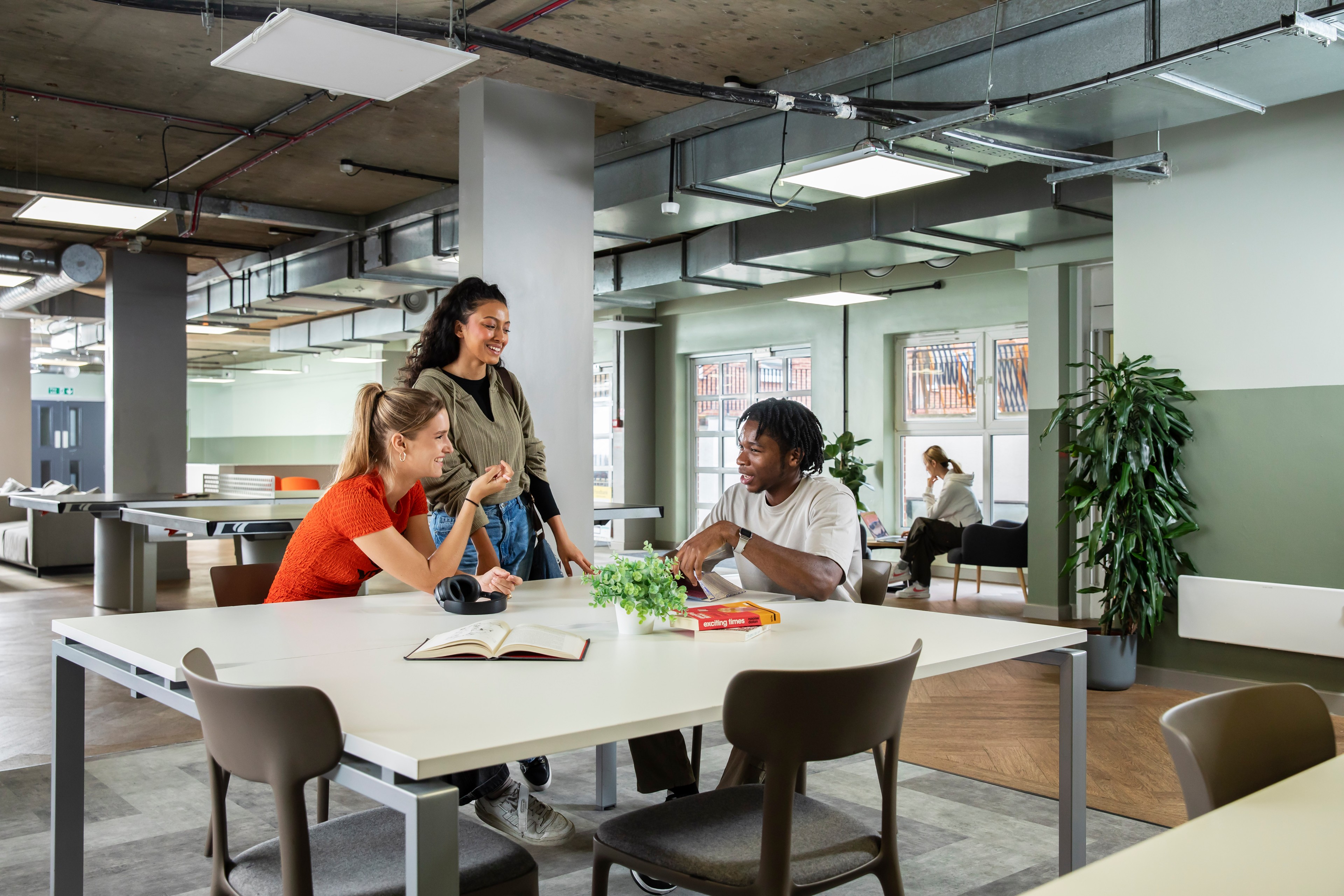 Students in study area
